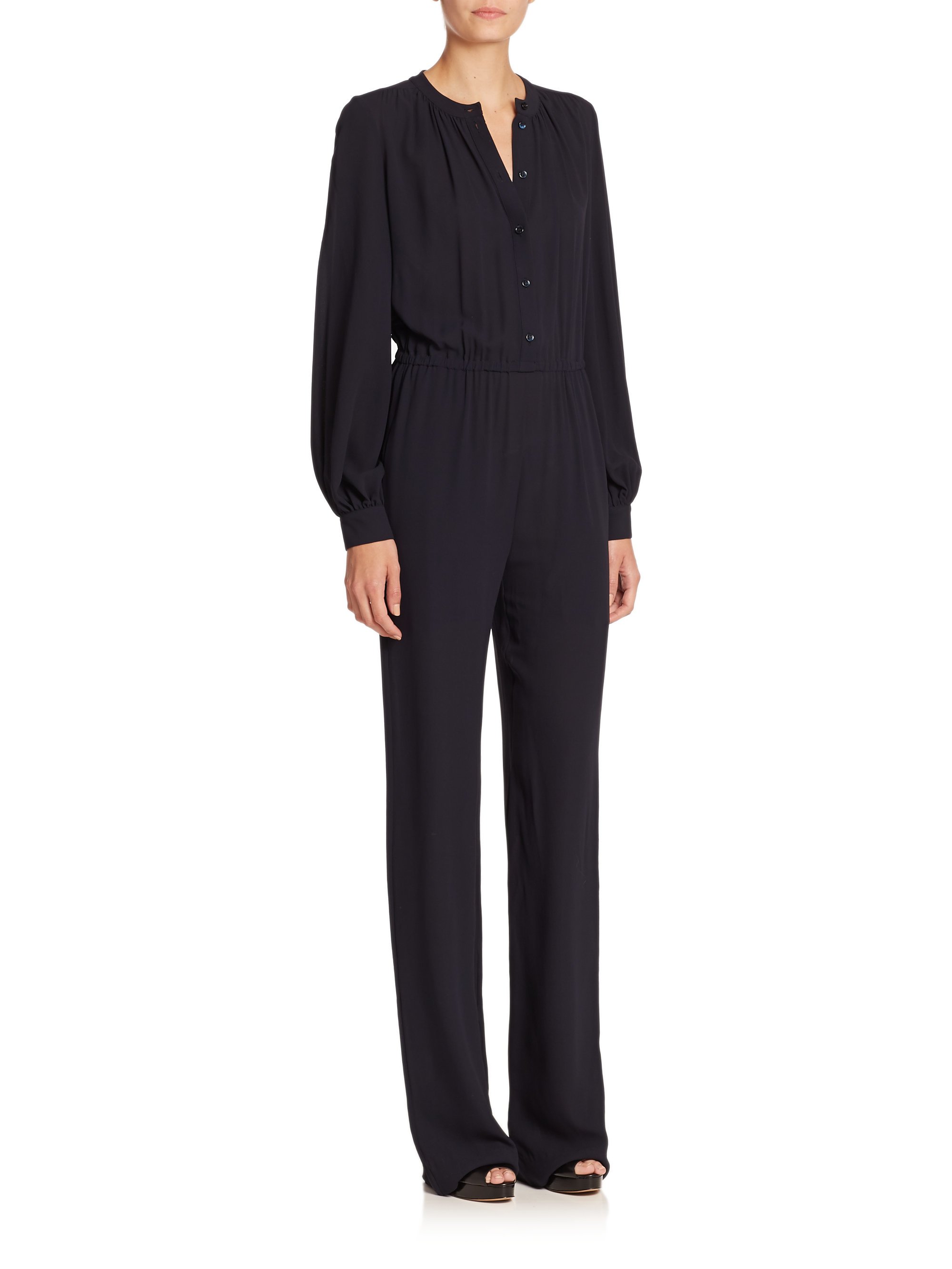 michael kors navy jumpsuit