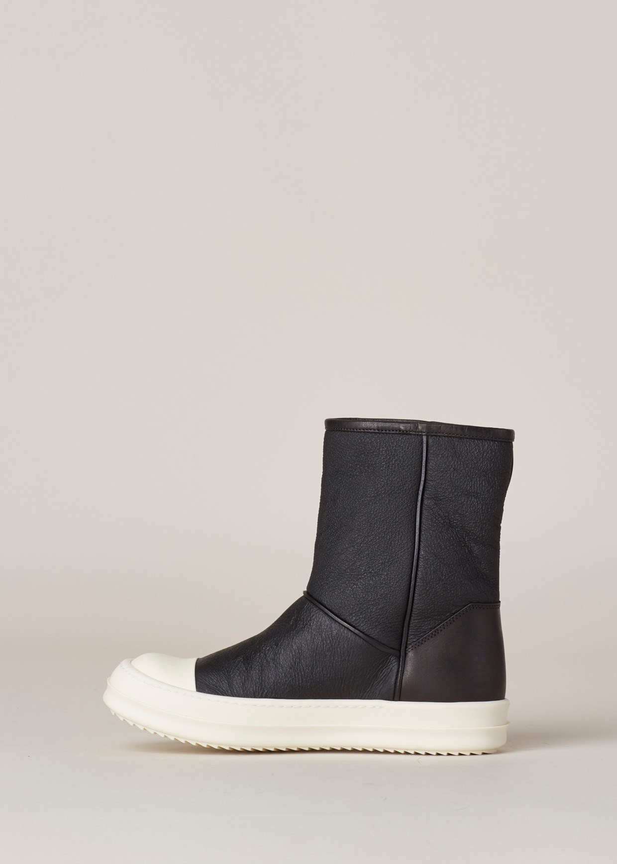 rick owens shearling boots