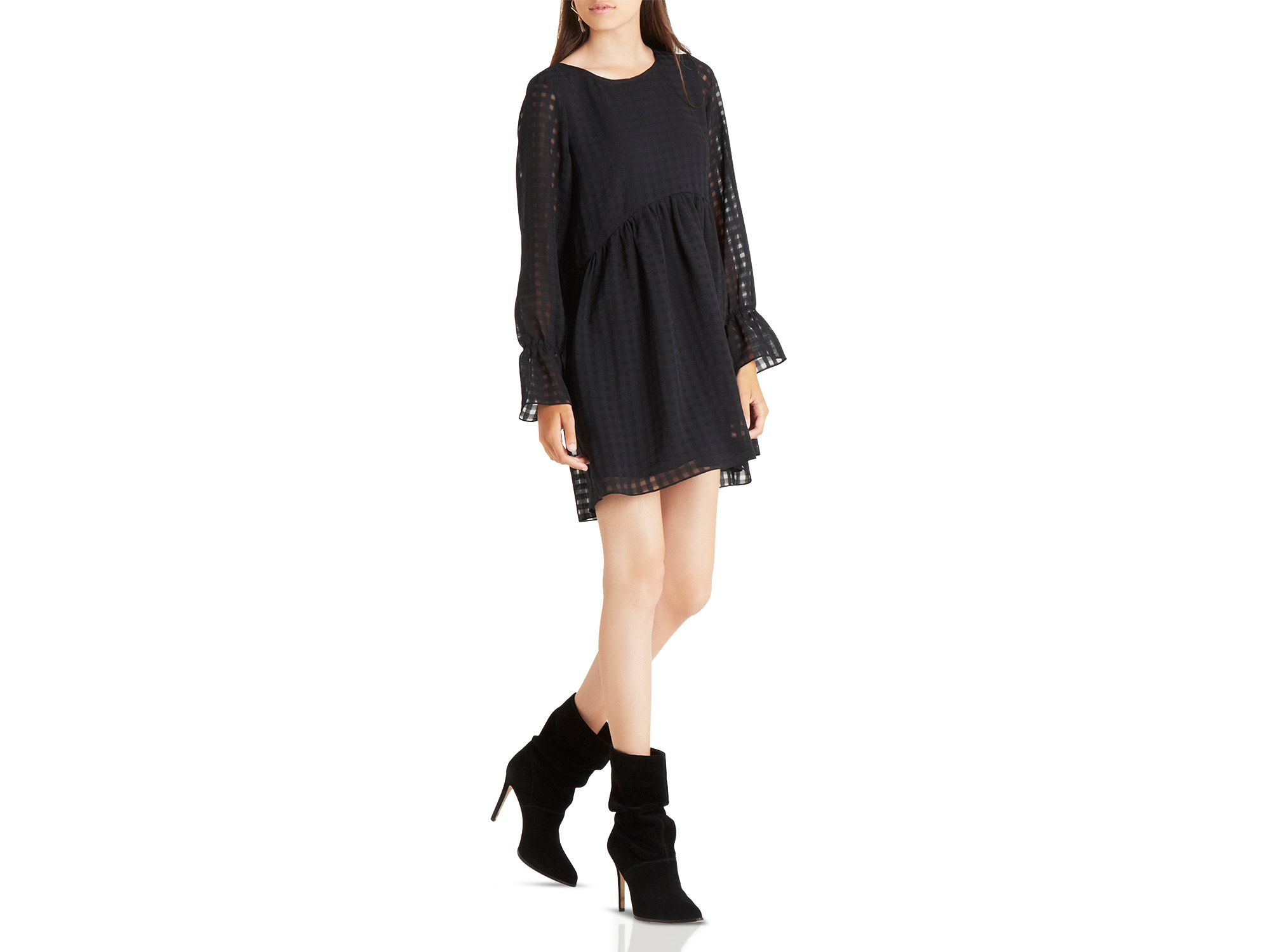 bcbgeneration ruffle sleeve dress