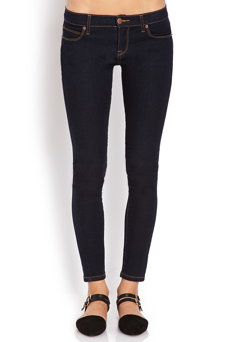 Forever 21 Favorite Anklelength Skinny Jeans in Blue Lyst