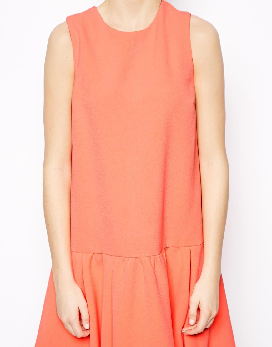 drop waist peplum dress