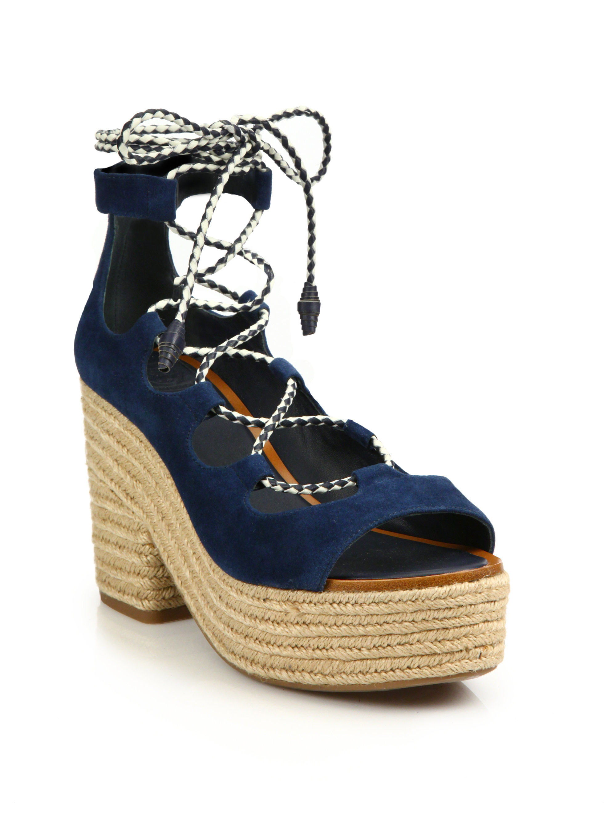 Tory burch lace up espadrilles Clearance