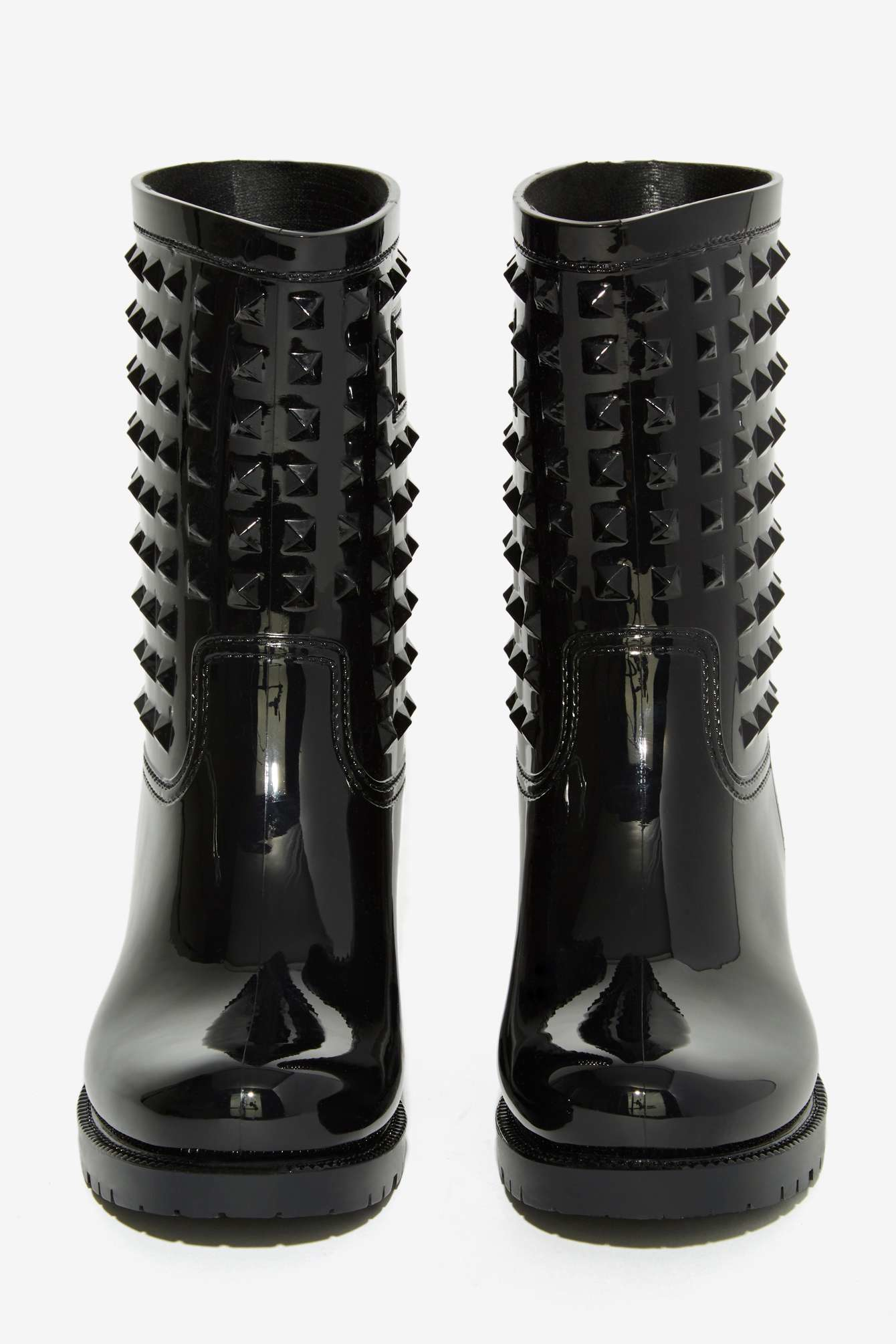 studded rain boots