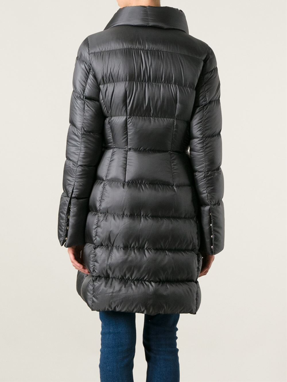 Moncler 'Lavedan' Coat in Grey (Gray) Lyst