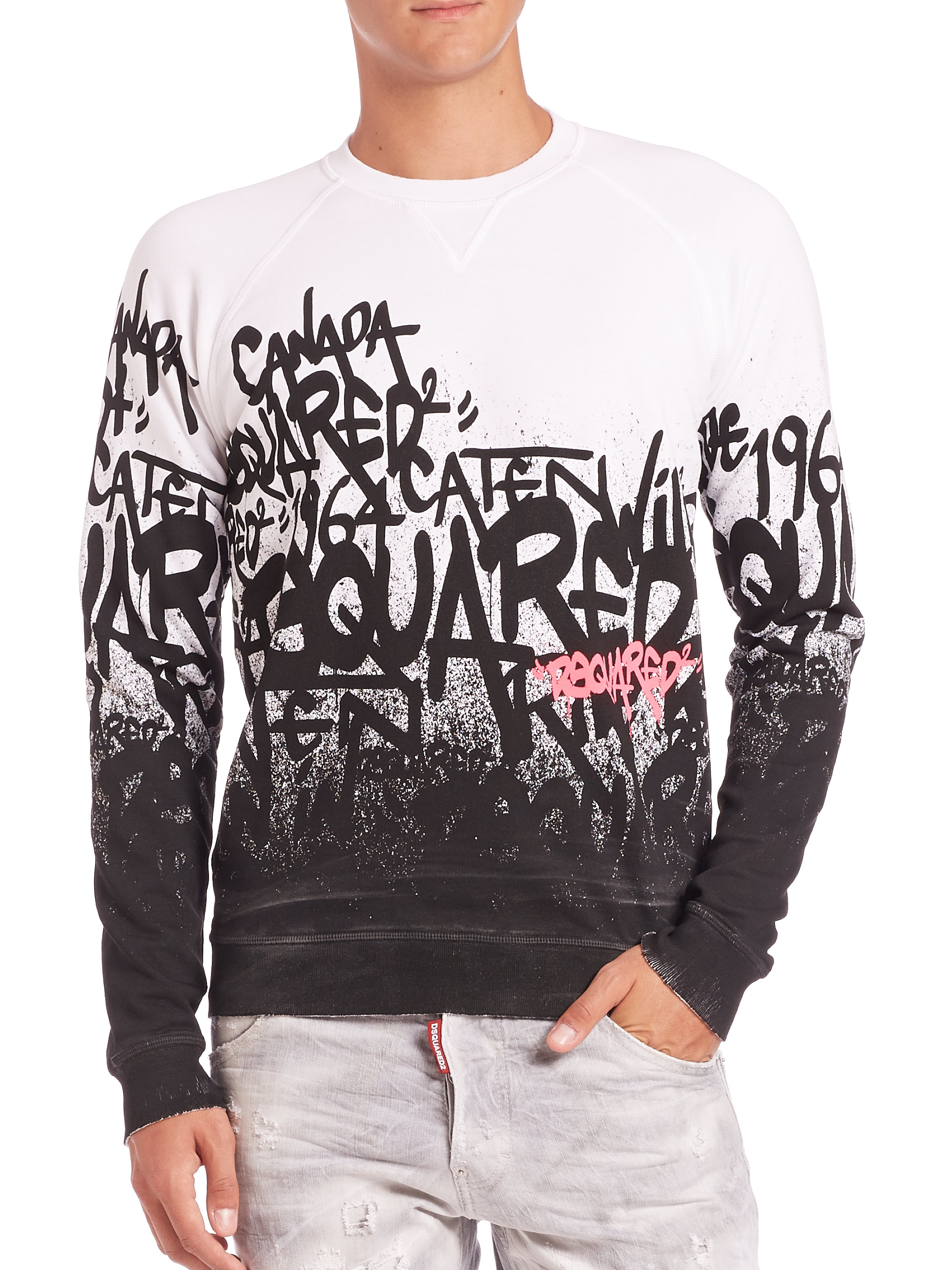 dsquared2 graffiti sweatshirt