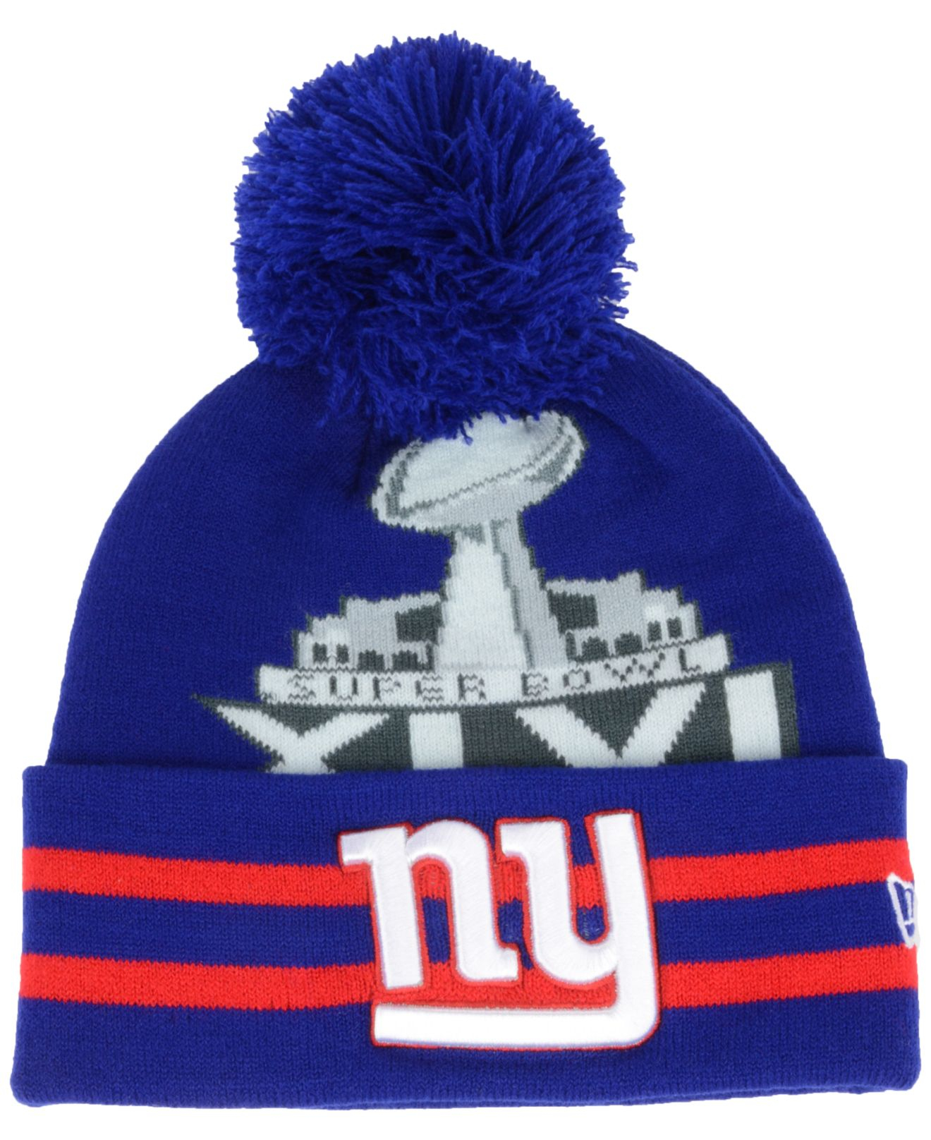 Ktz New York Giants Super Bowl Knit Hat in Blue for Men Lyst
