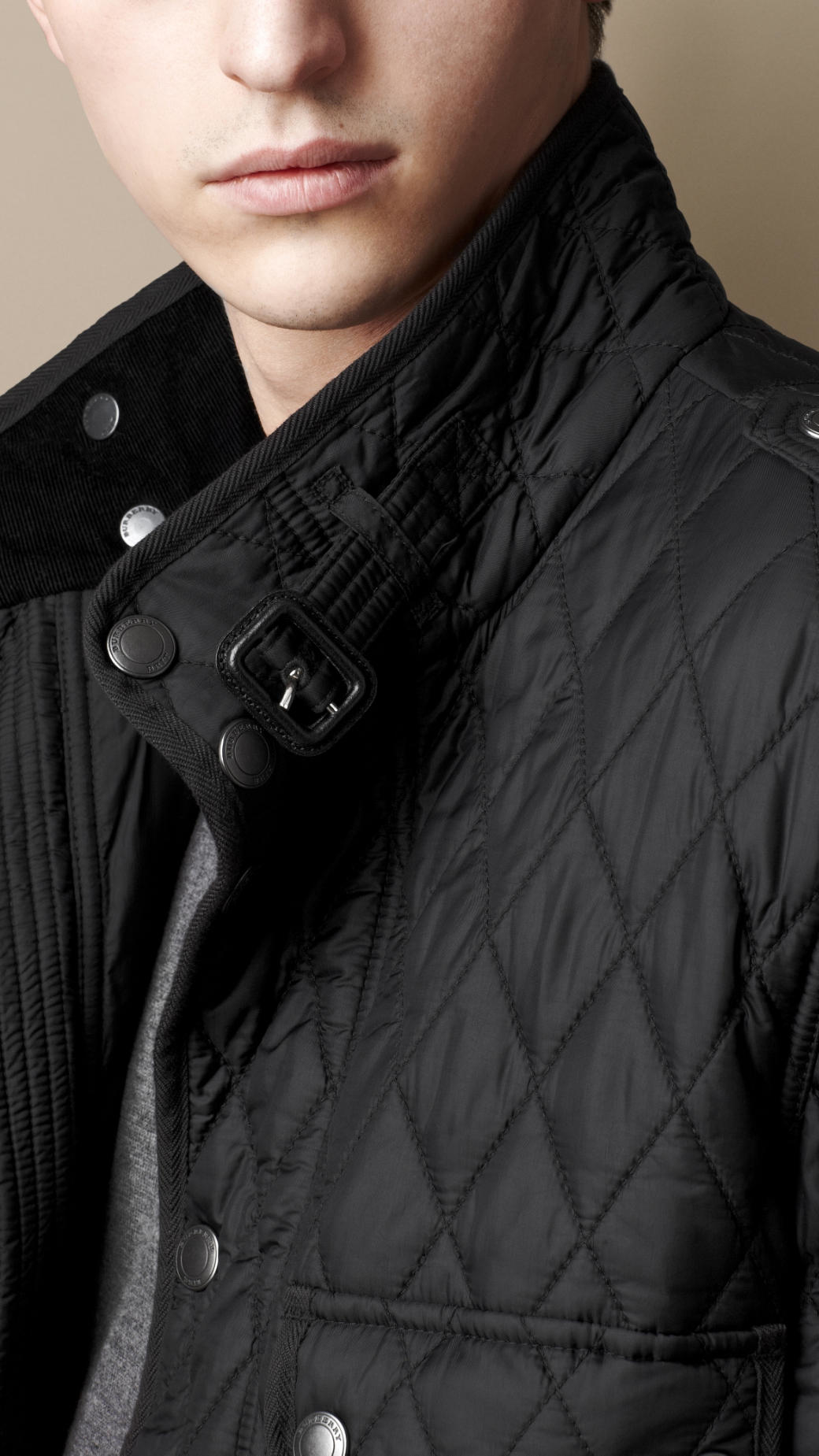 diamond quilted thermoregulated field jacket