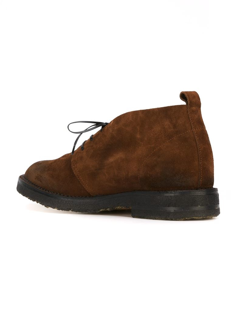 bainx short combat boot with suede collar