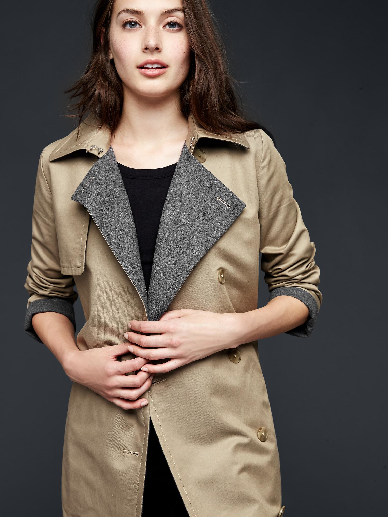 Gap Modern Trench Coat in Natural Lyst
