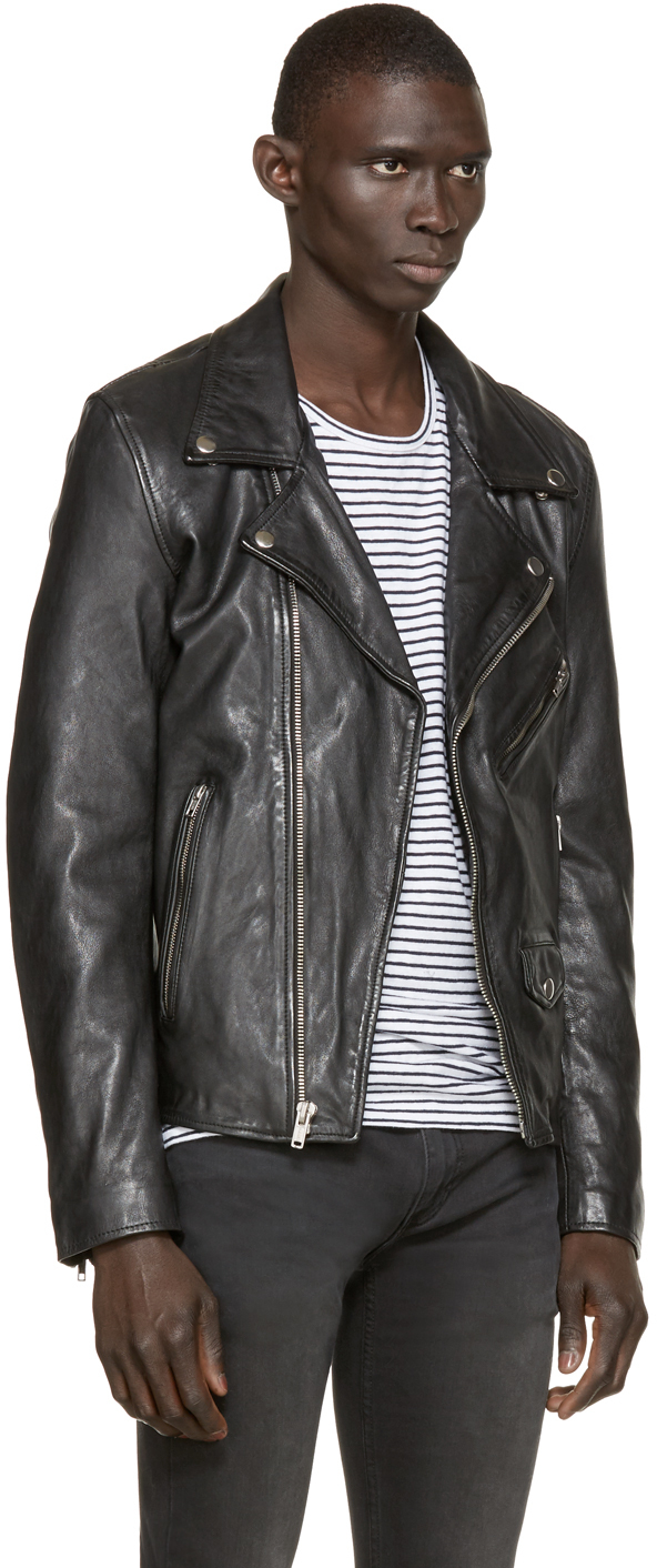 blk dnm leather jacket mens