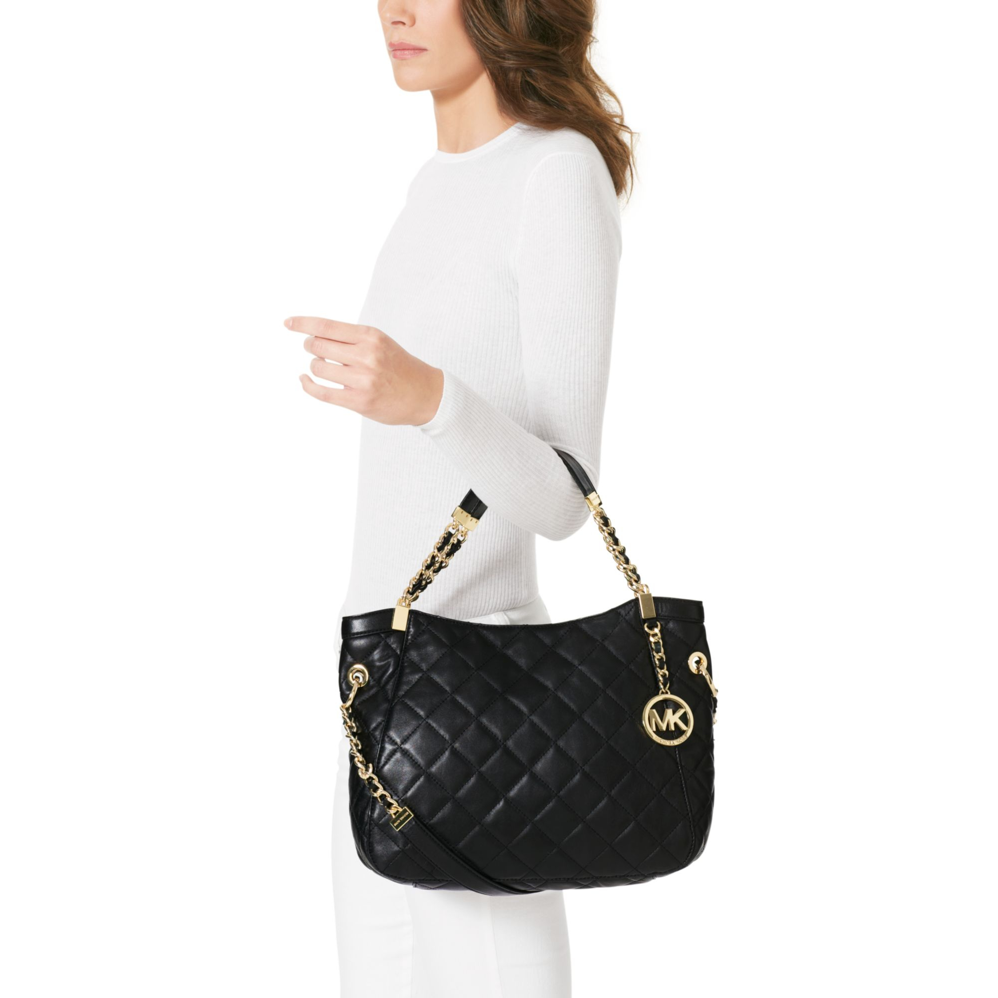 michael kors quilted tote