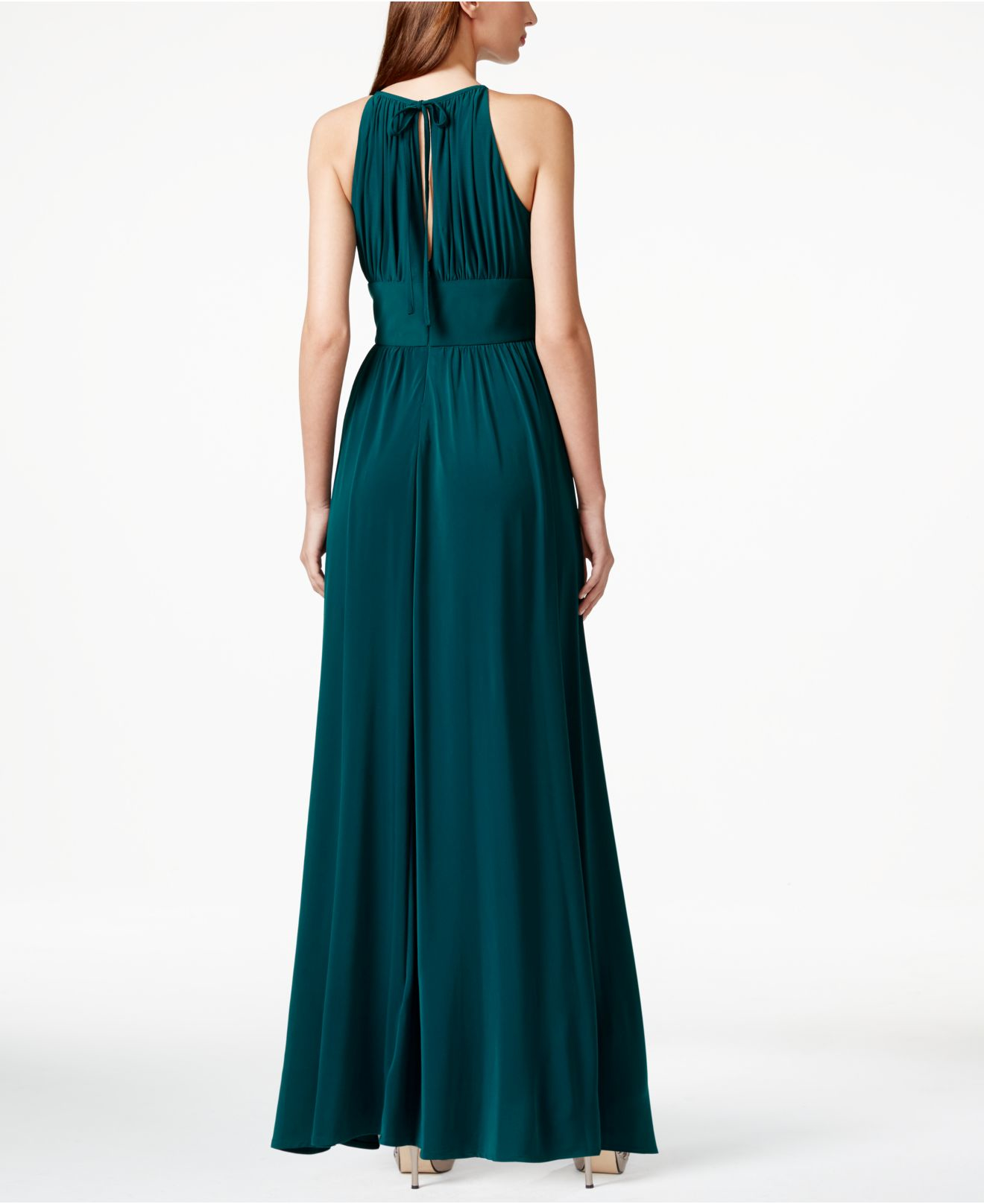 R & M Richards Synthetic R&m Richards Petite Sleeveless Beaded Gown in ...