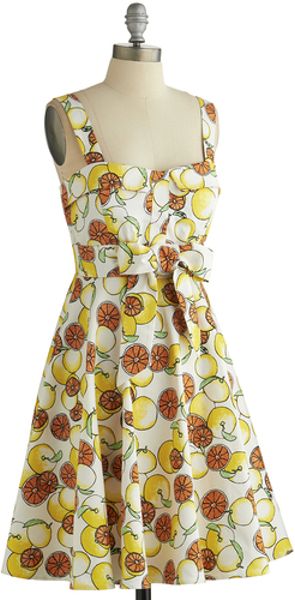 Ixia Pull Up A Cherry Dress in Citrus in Multicolor (Yellow) | Lyst