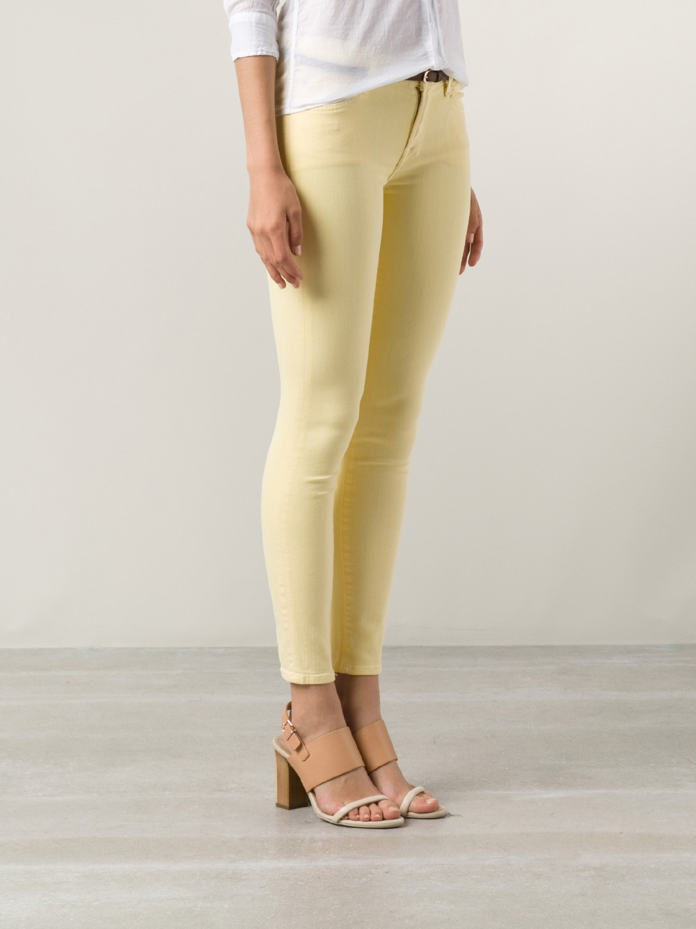 7 for all mankind yellow jeans