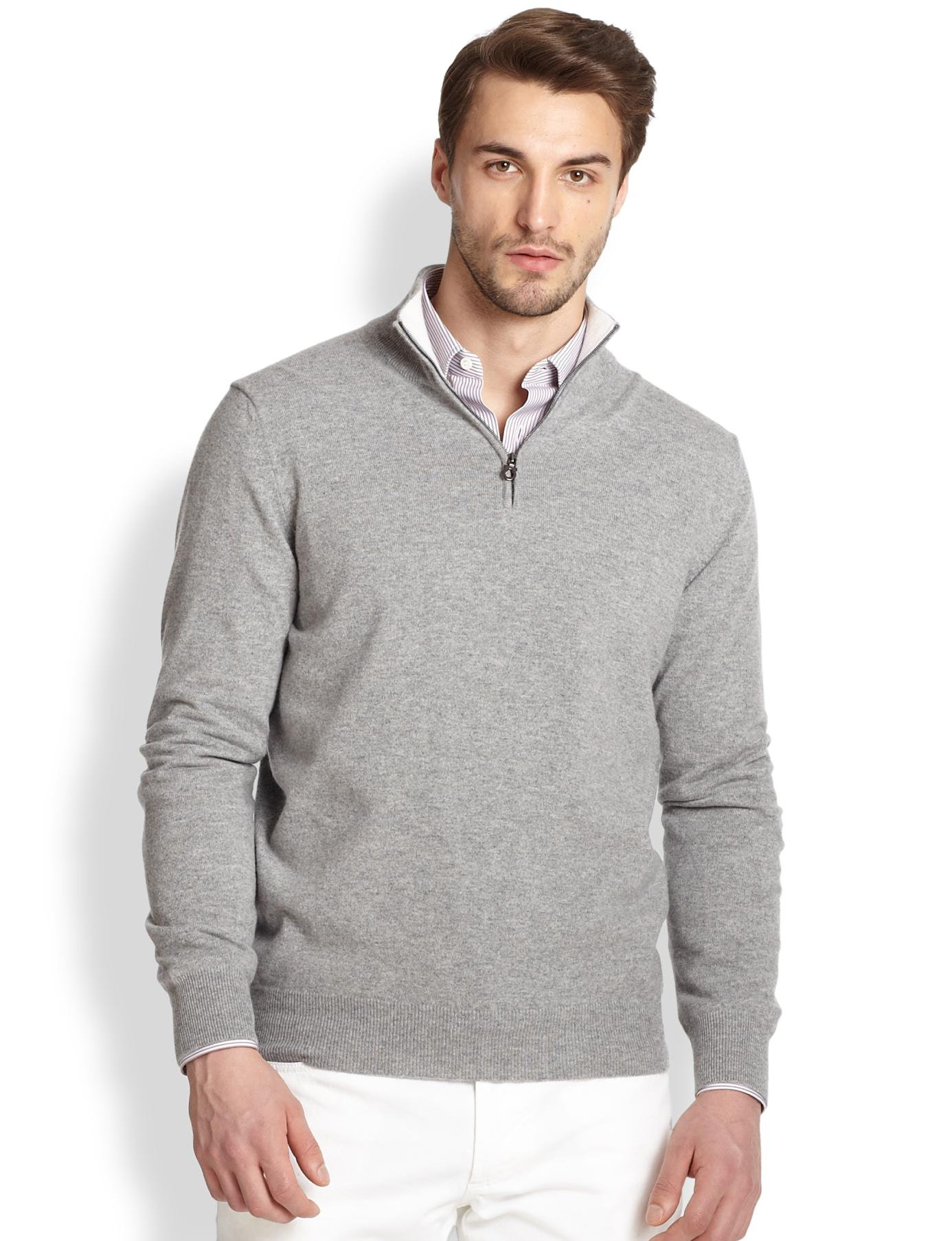 Ferragamo Cashmere Quarter-Zip Sweater 