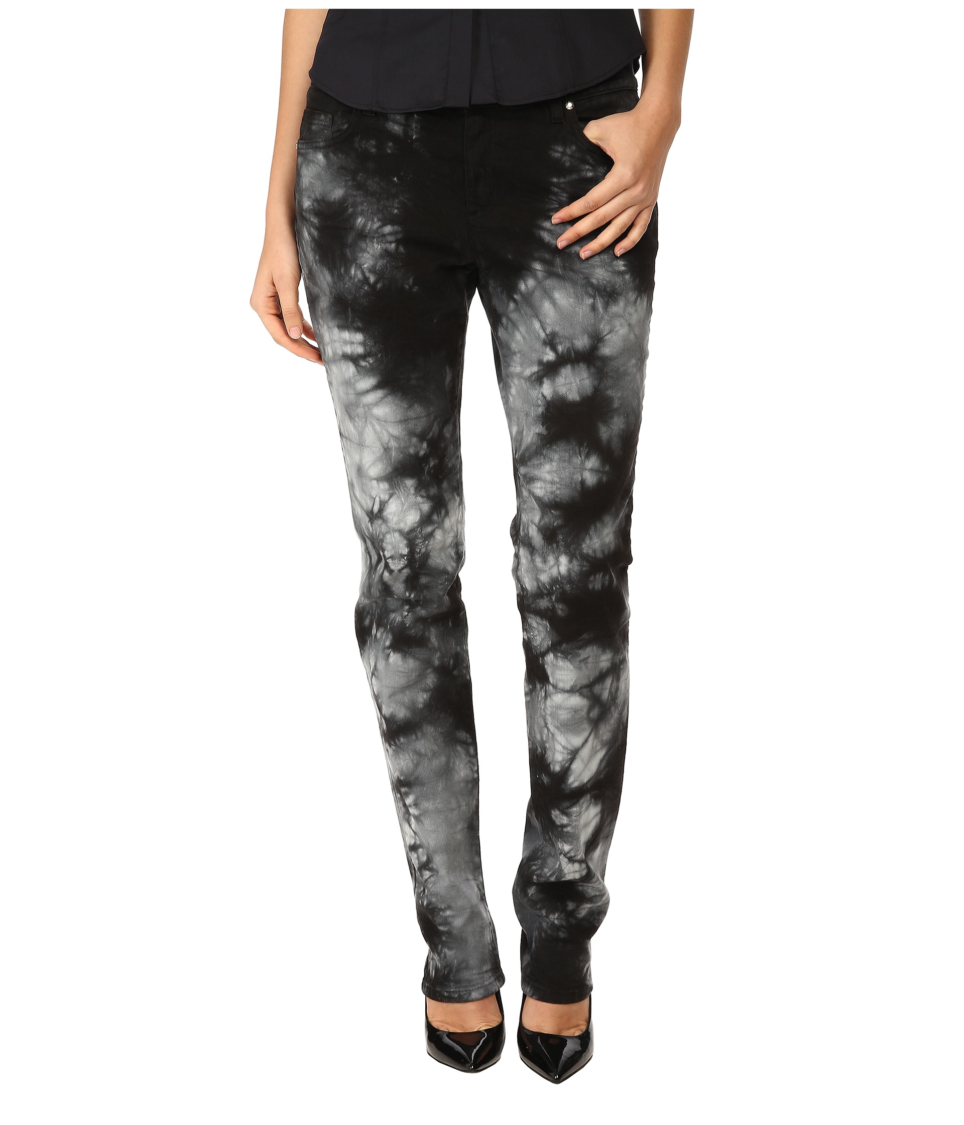 tie dye black jeans