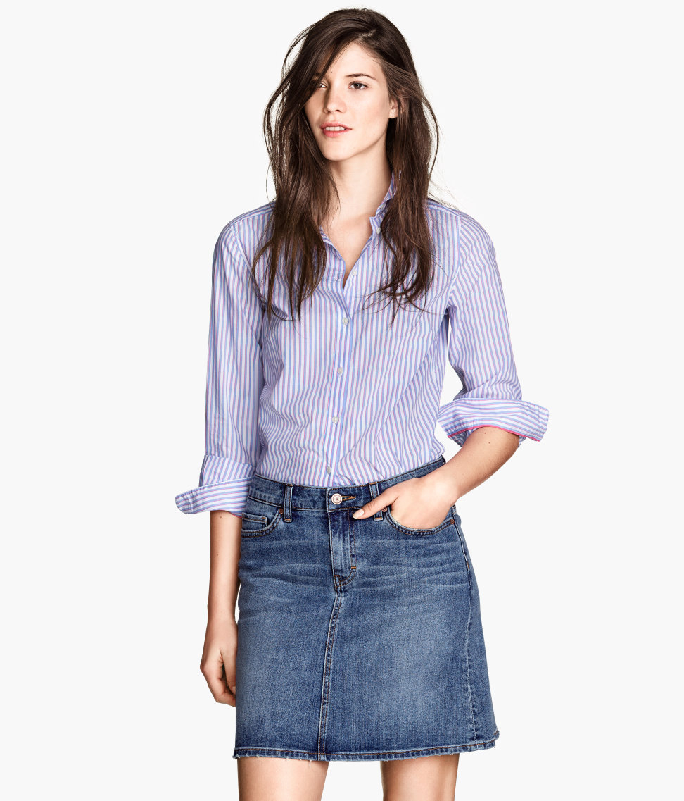 h&m jeans skirt