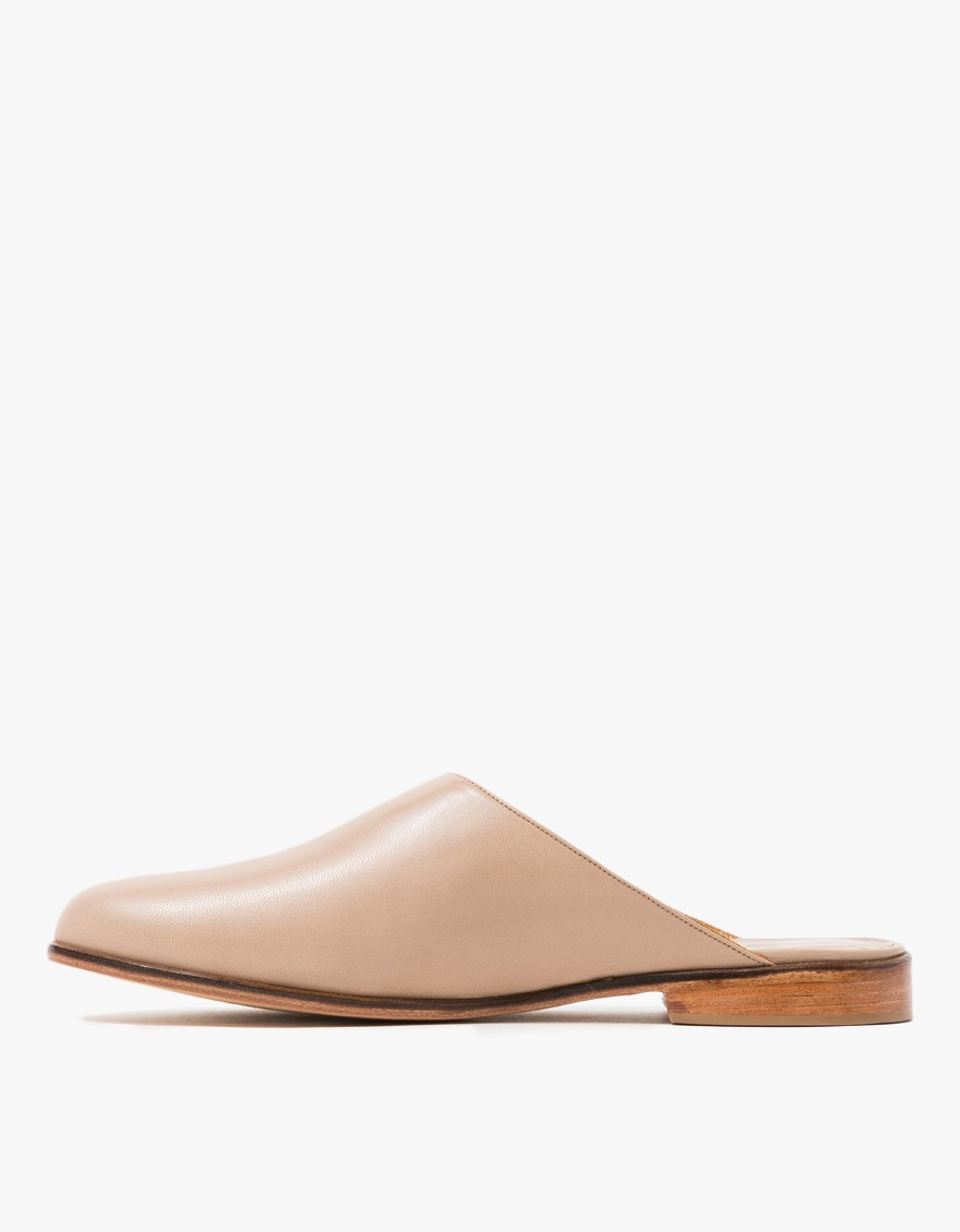 Martiniano Muller Leather Mules in Natural - Lyst