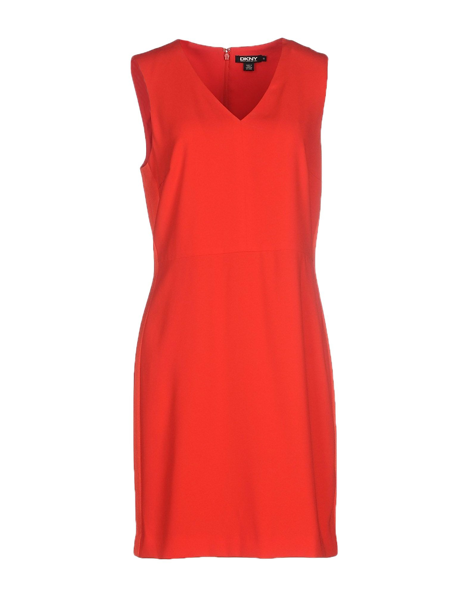 Dkny Short Dress in Red | Lyst