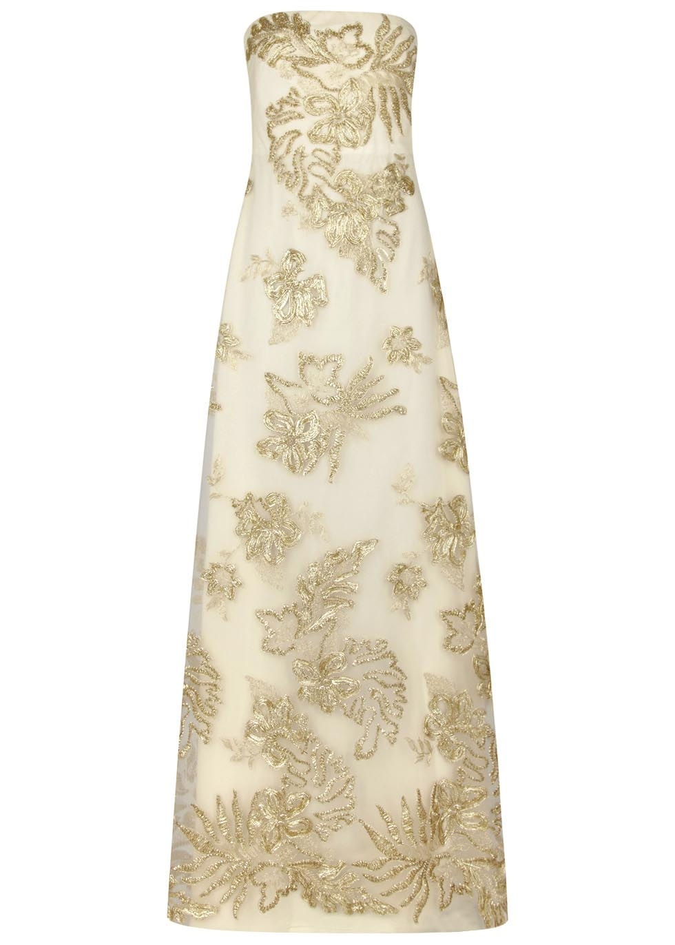 marchesa notte embroidered tulle gown