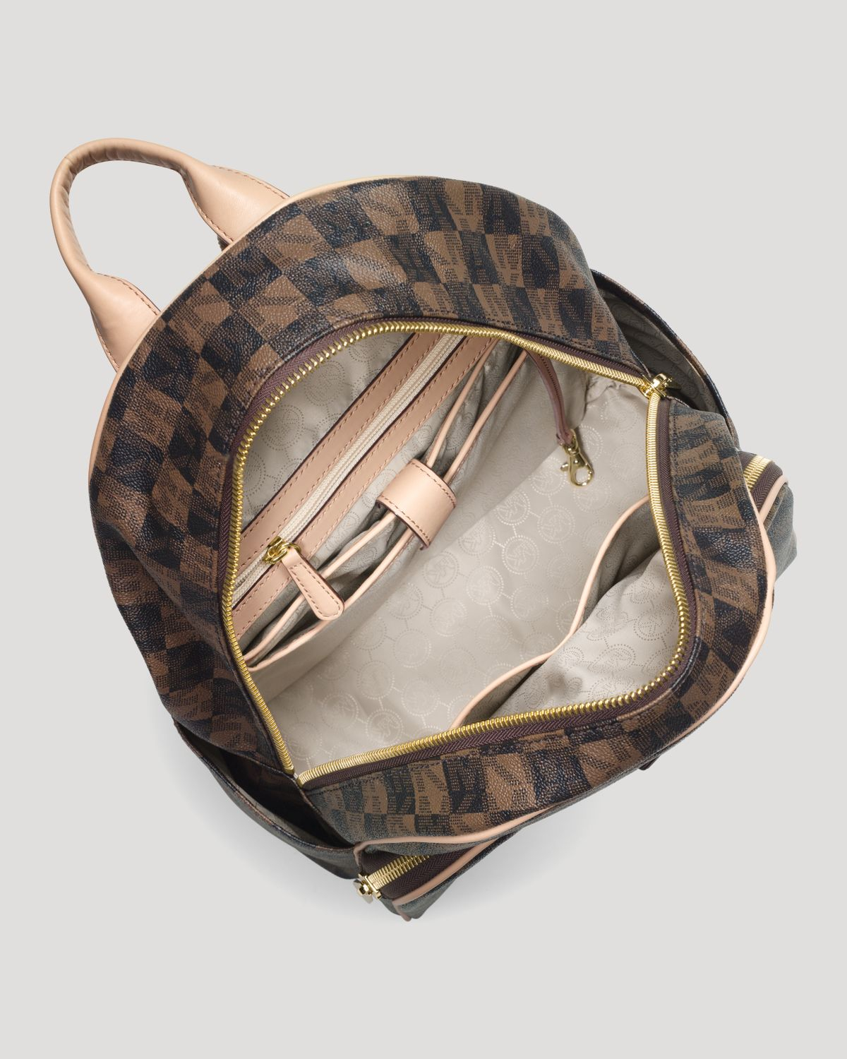 michael kors checkered backpack