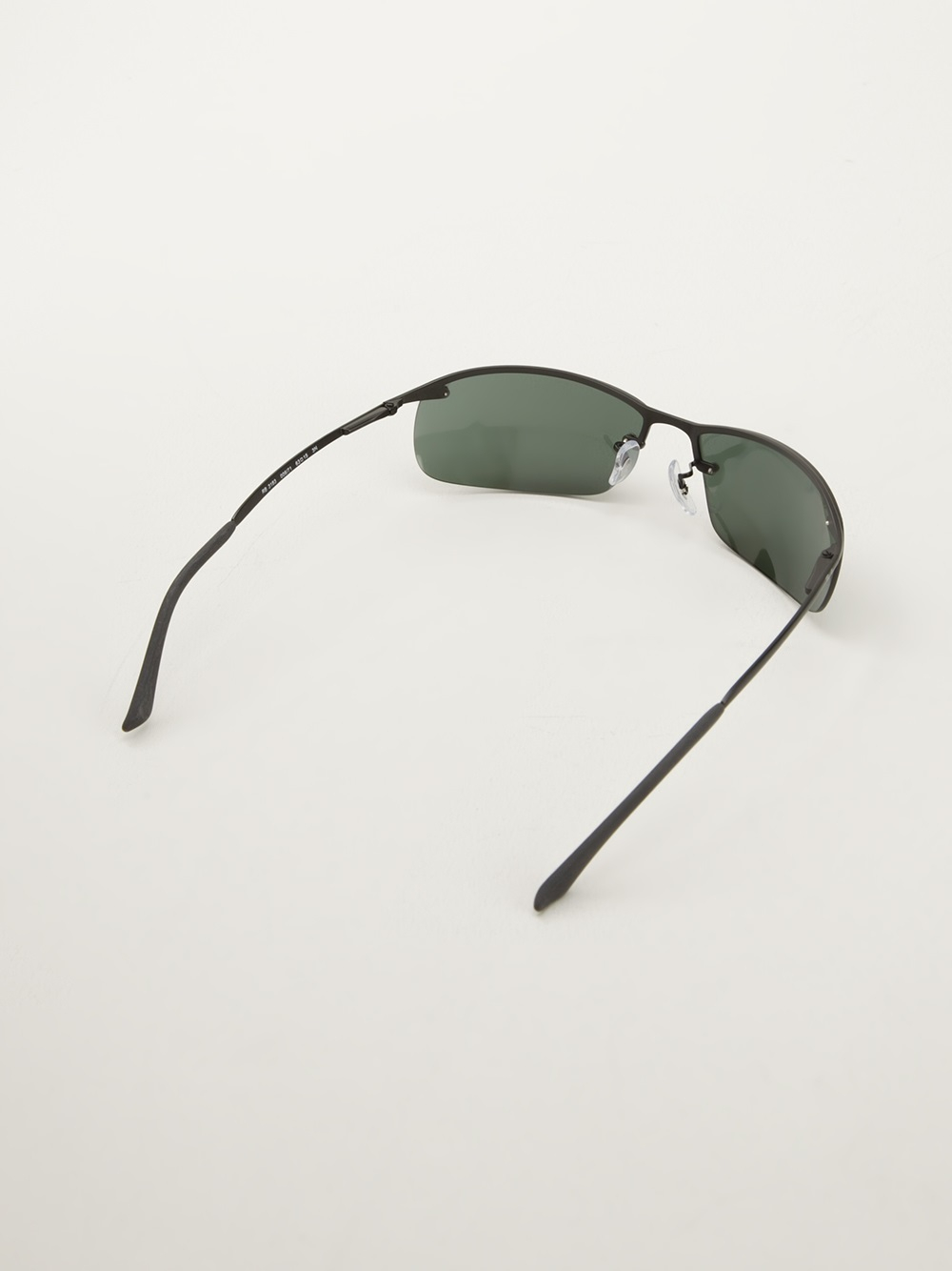 RayBan Oval Shape Sunglasses in Black for Men Lyst