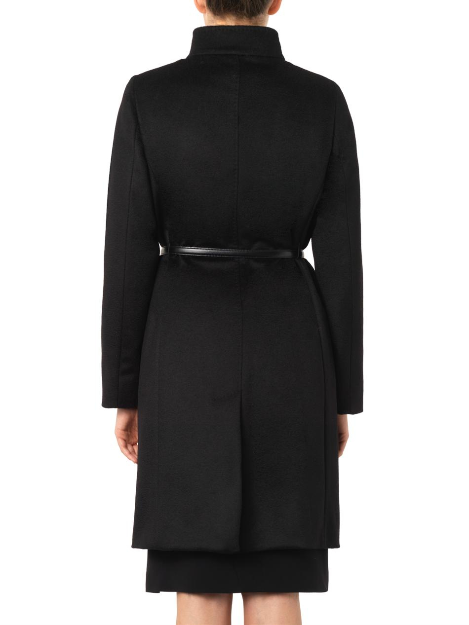 Max Mara Studio Accorta Coat In Black Lyst