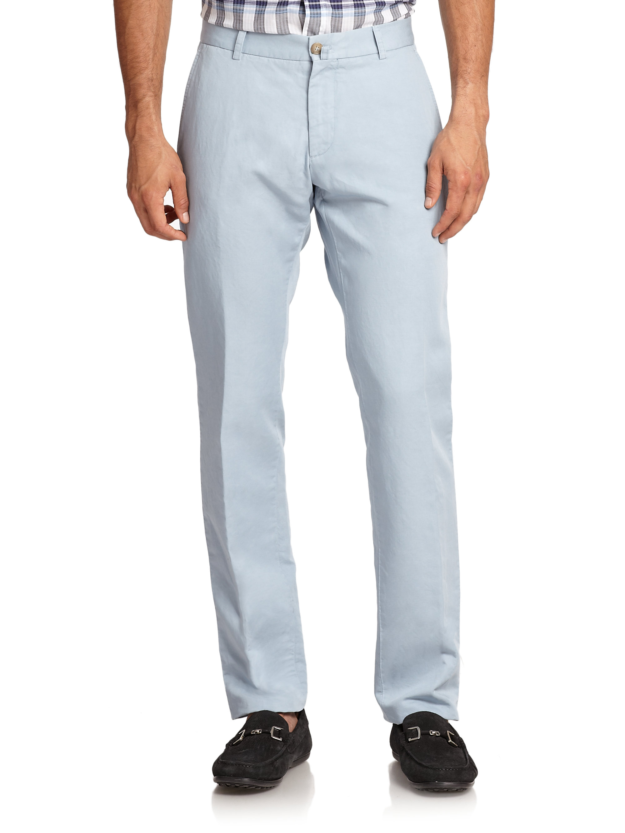 pastel blue chinos