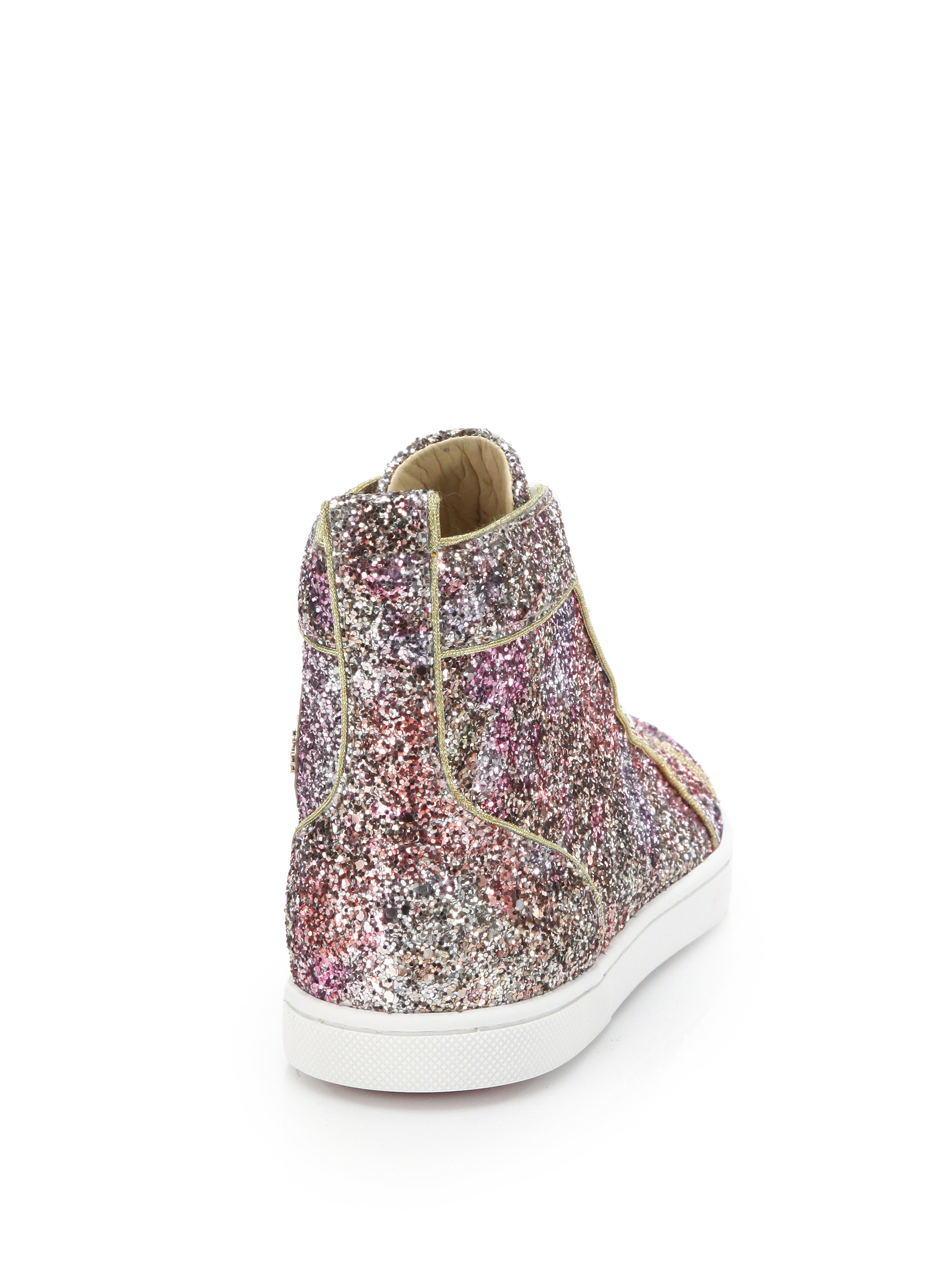 pink glitter christian louboutin