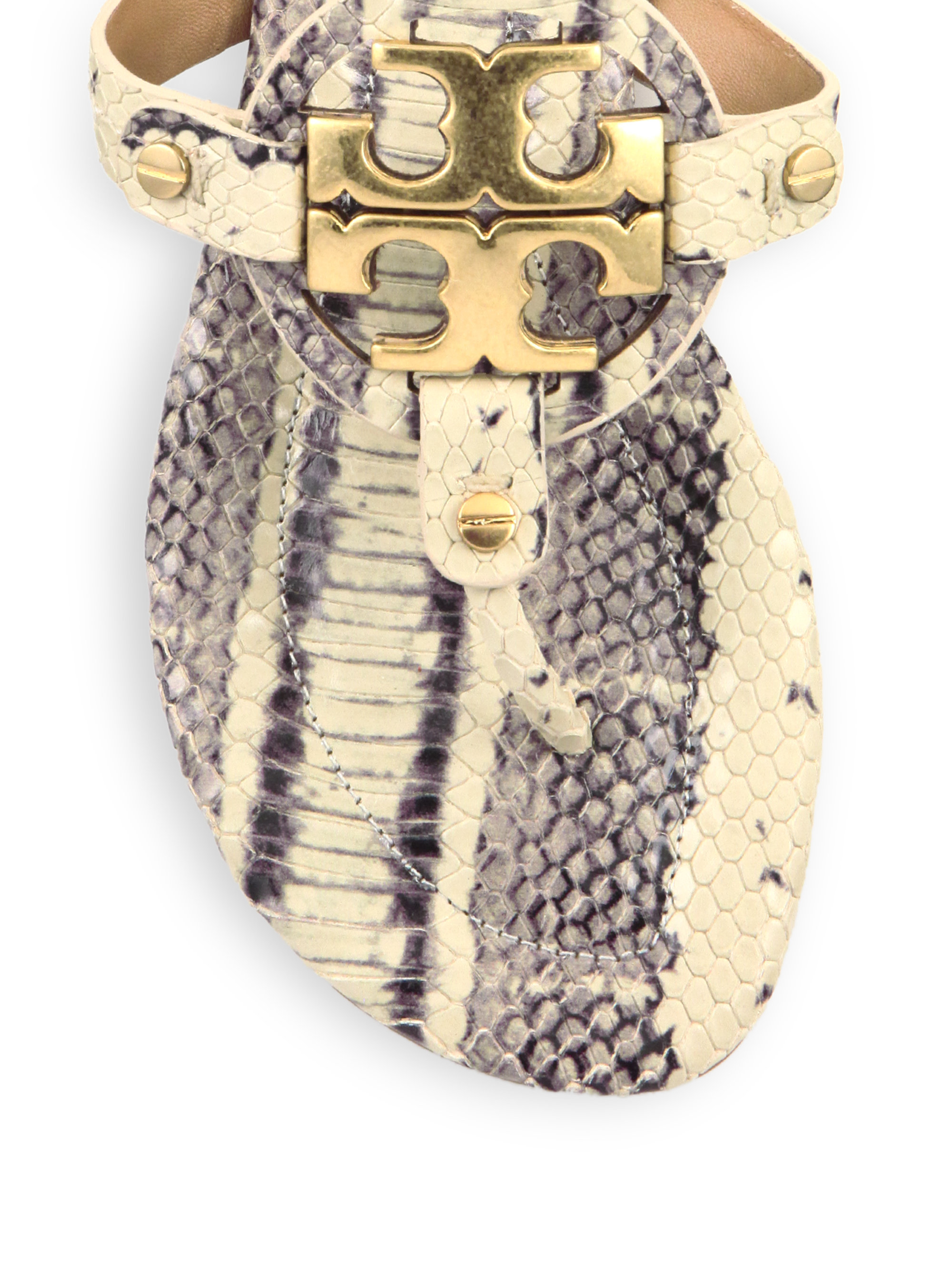 tory burch miller snake embossed
