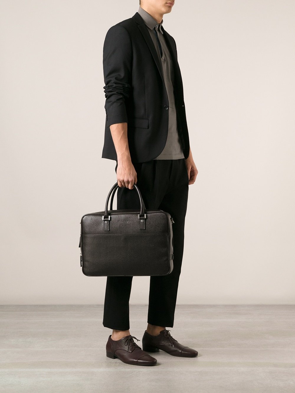 Salvatore ferragamo sales mens briefcase