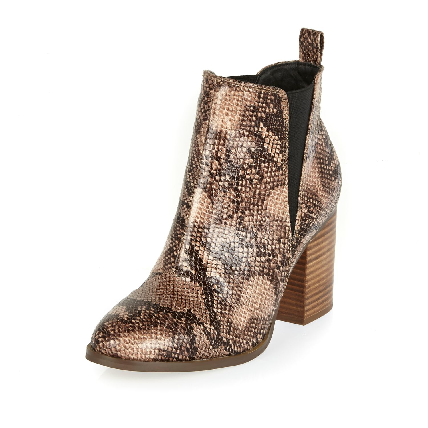 river island snake print boots