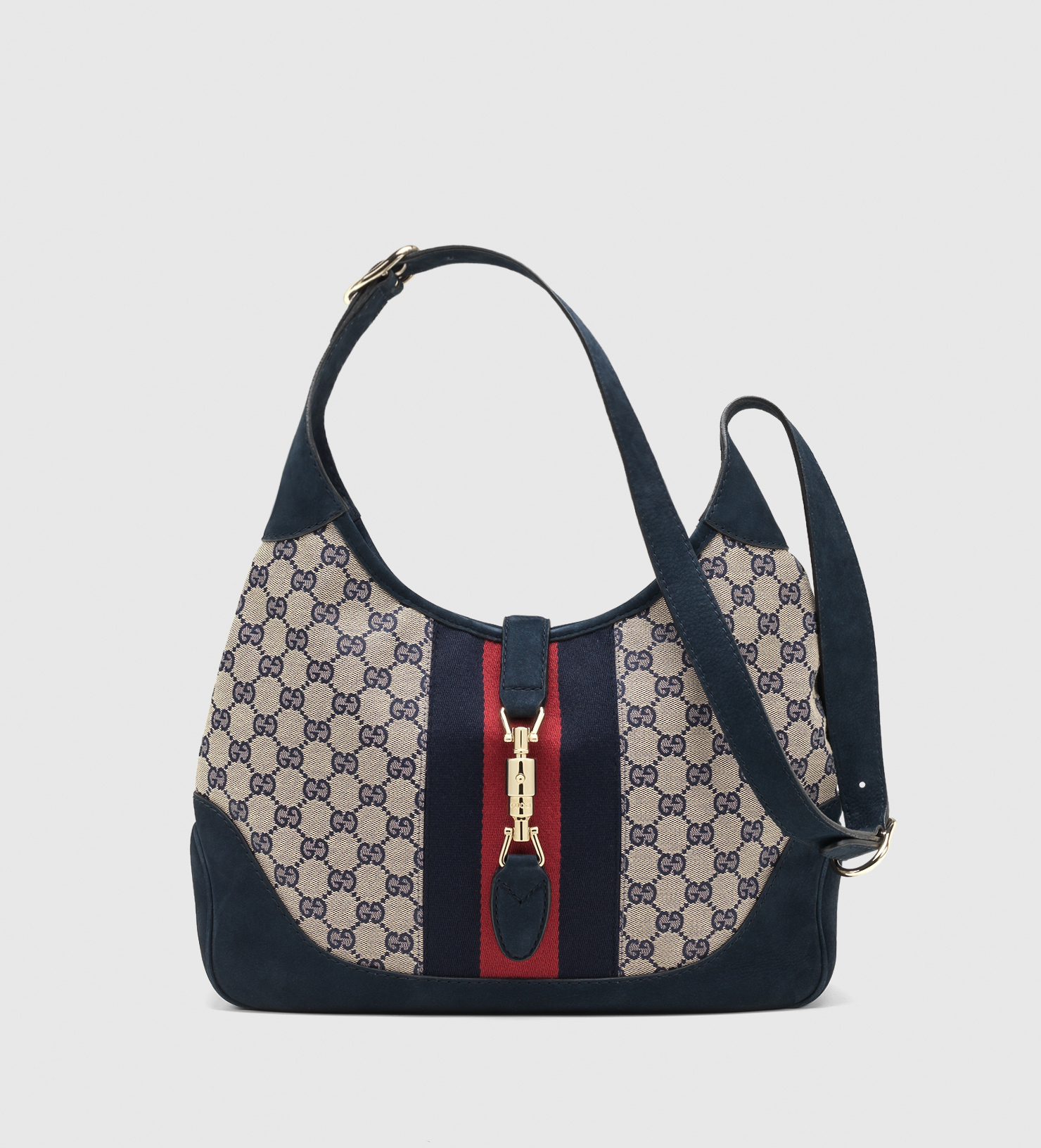 Lyst - Gucci Jackie Original Gg Canvas Shoulder Bag in Blue