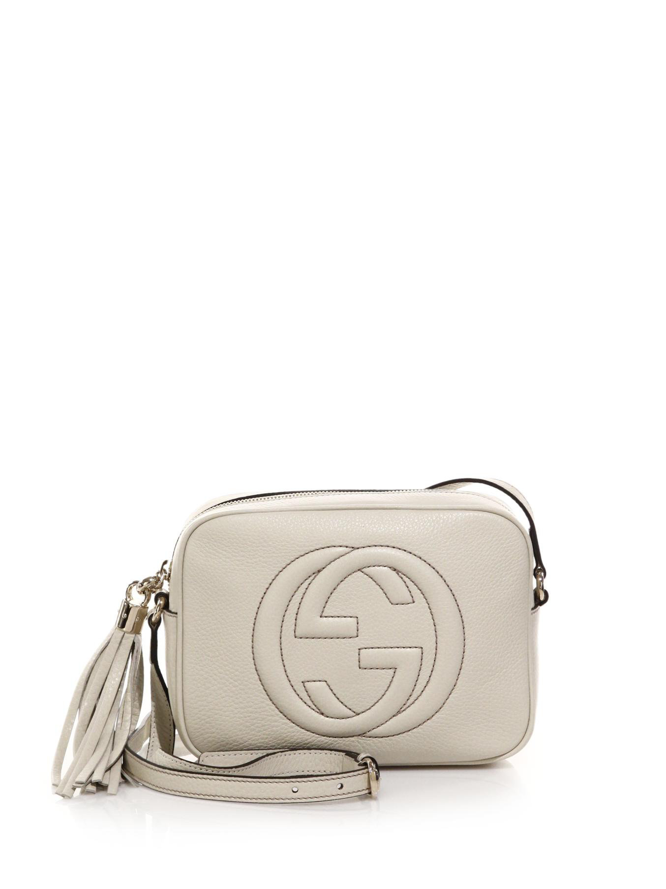 Lyst - Gucci Soho Leather Disco Bag in White