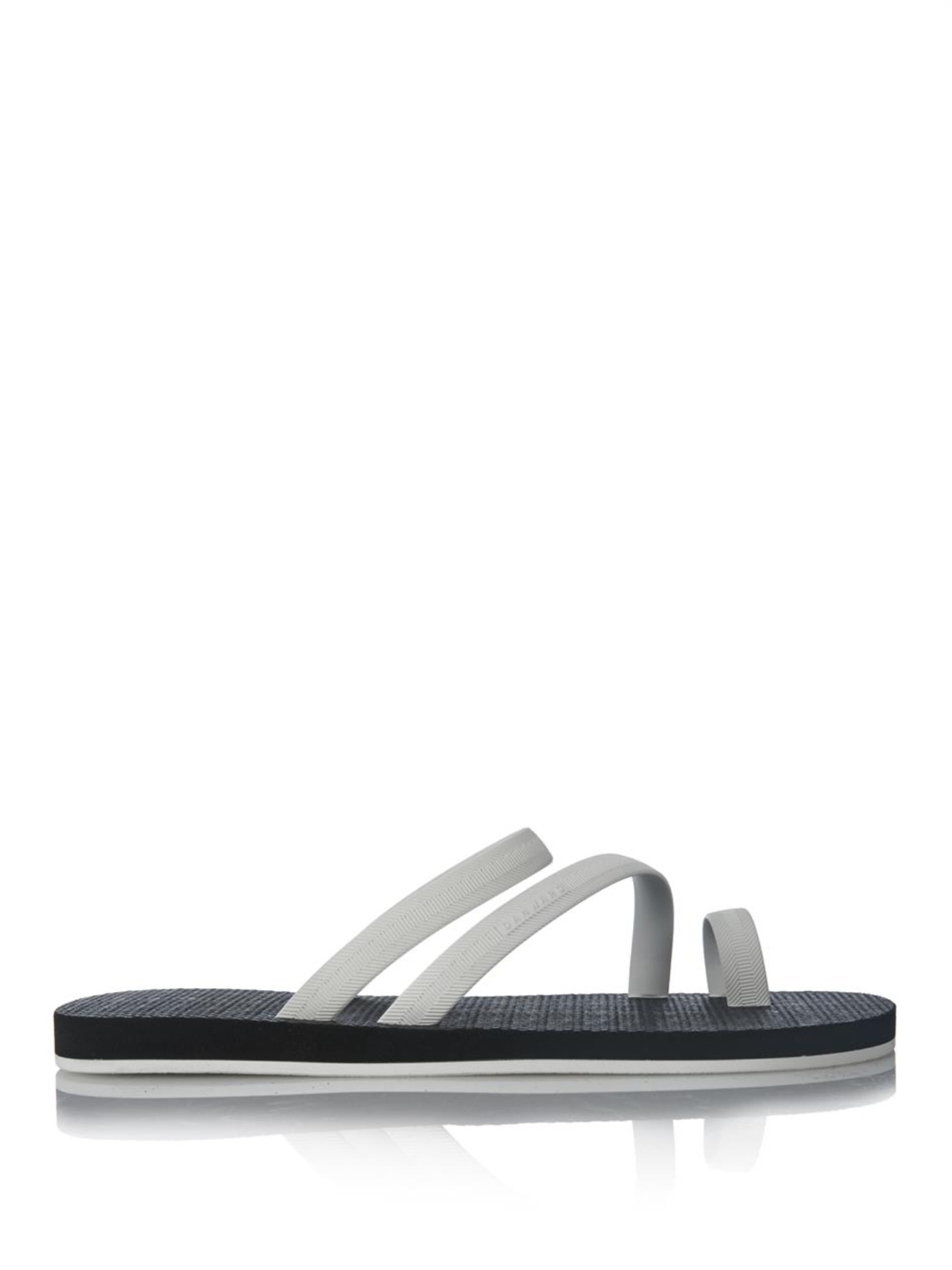 dan ward sandals danward bi colour flip flops in white for lyst dan ward sandals danward bi colour flip flops in white for lyst