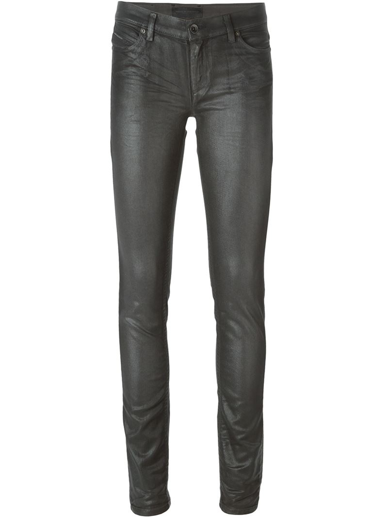 shiny jeans