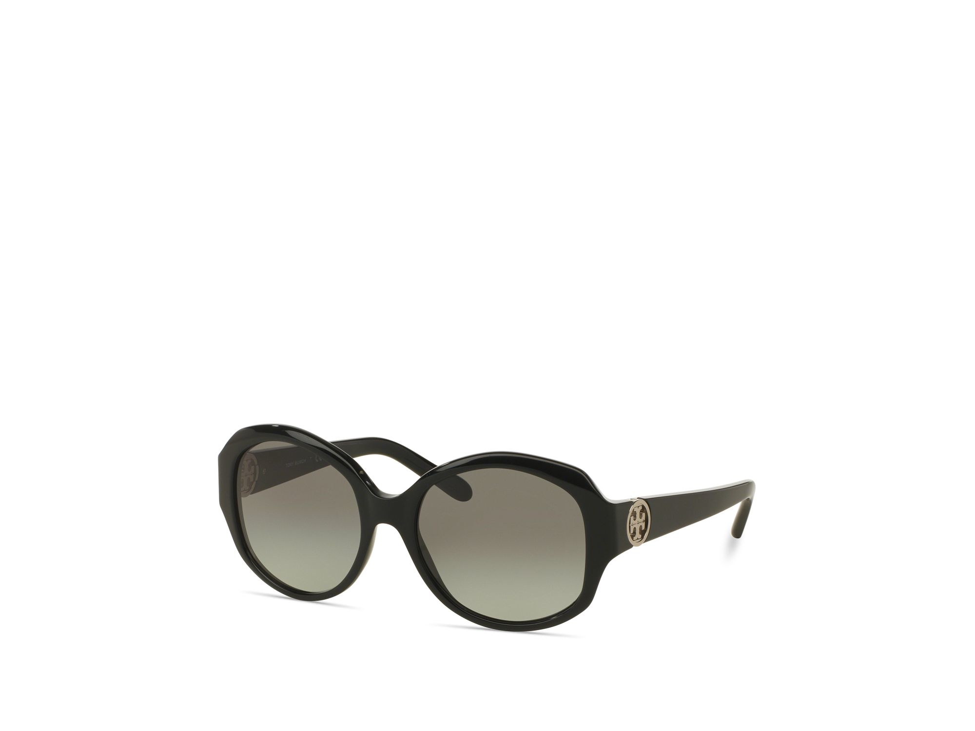 Tory burch Round Sunglasses, 55mm in Black Lyst