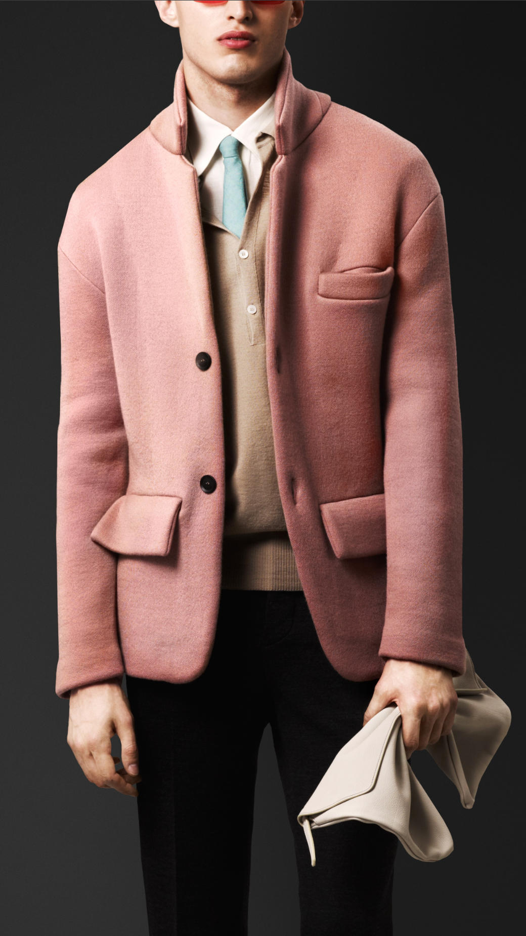 burberry vest mens pink