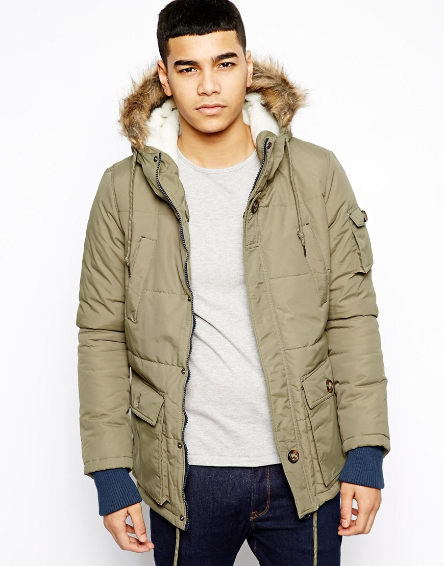 Native youth Arctic Parka Jacket in Green for Men | Lyst