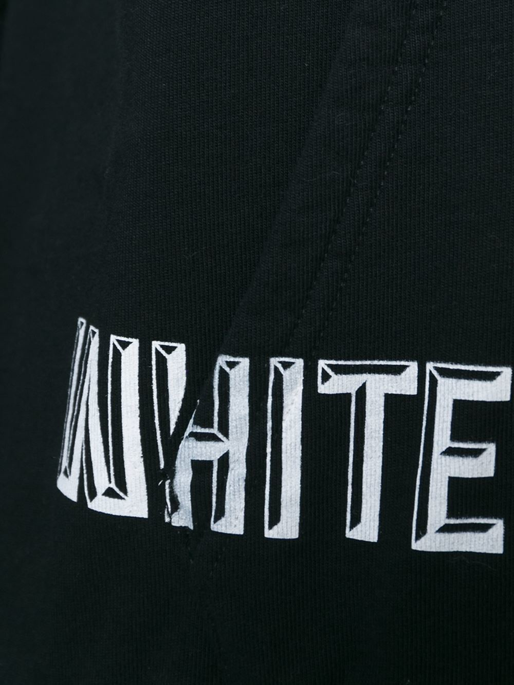 Off-white c/o virgil abloh Logo Printed Hoodie in Black for Men | Lyst