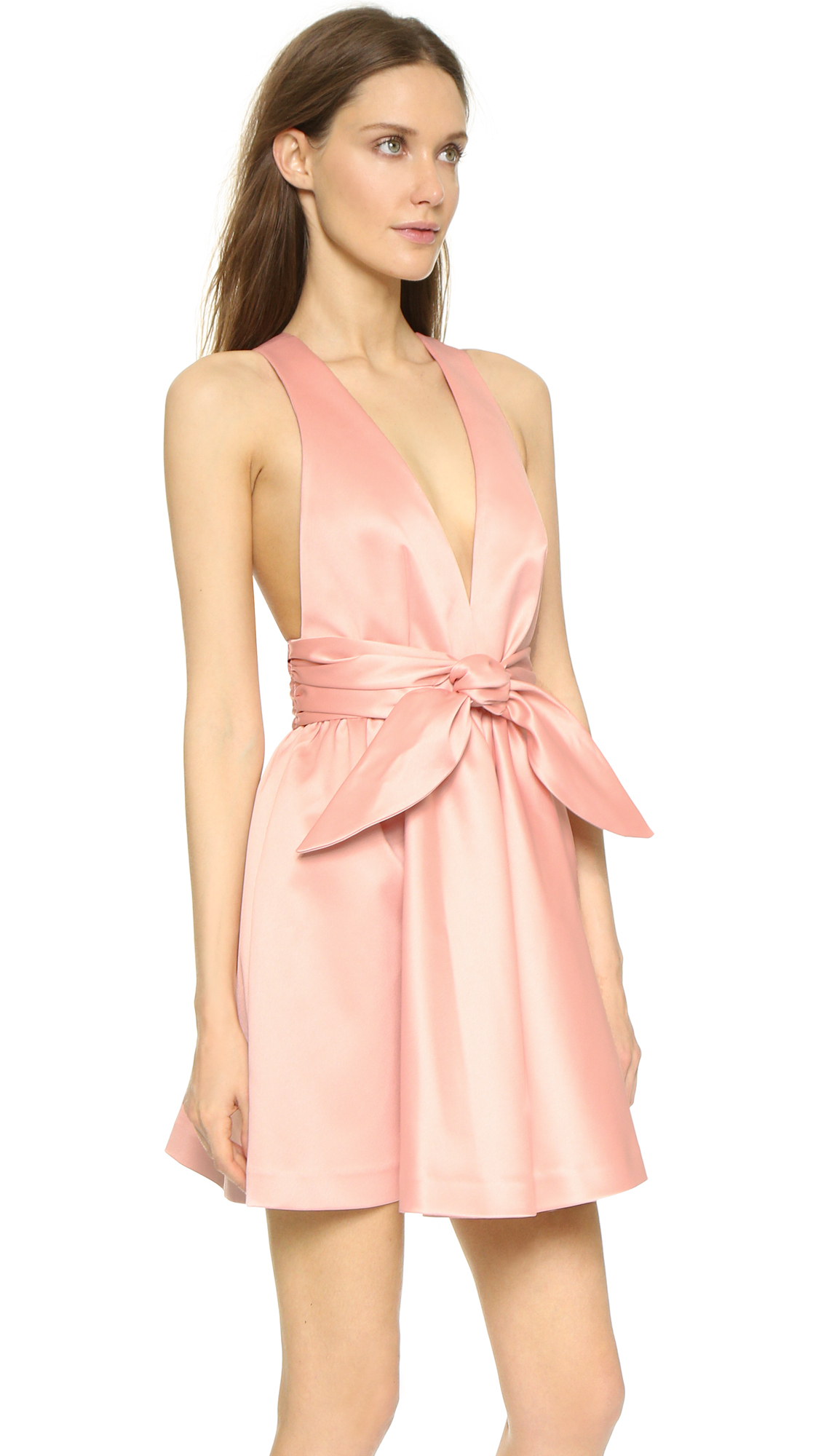 Rachel Zoe Beck Sleeveless Tie Waist Dress In Pink Lyst Rachel Zoe Beck Sleeveless Tie Waist