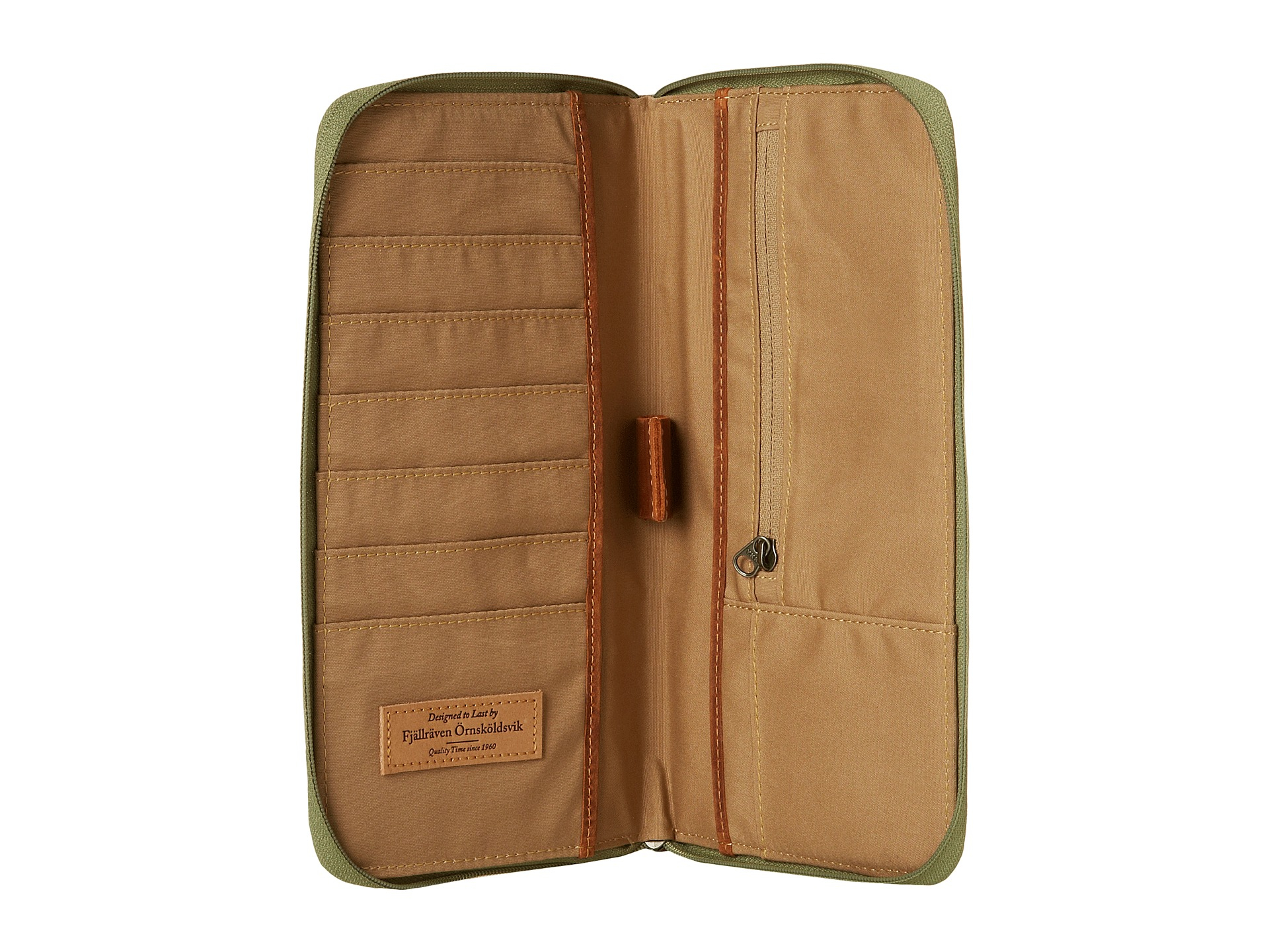 Fjallraven passport wallet leather