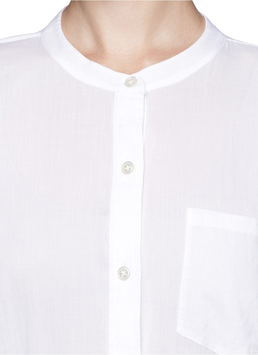 Theory Beach Cotton Maxi Shirt Dress in 