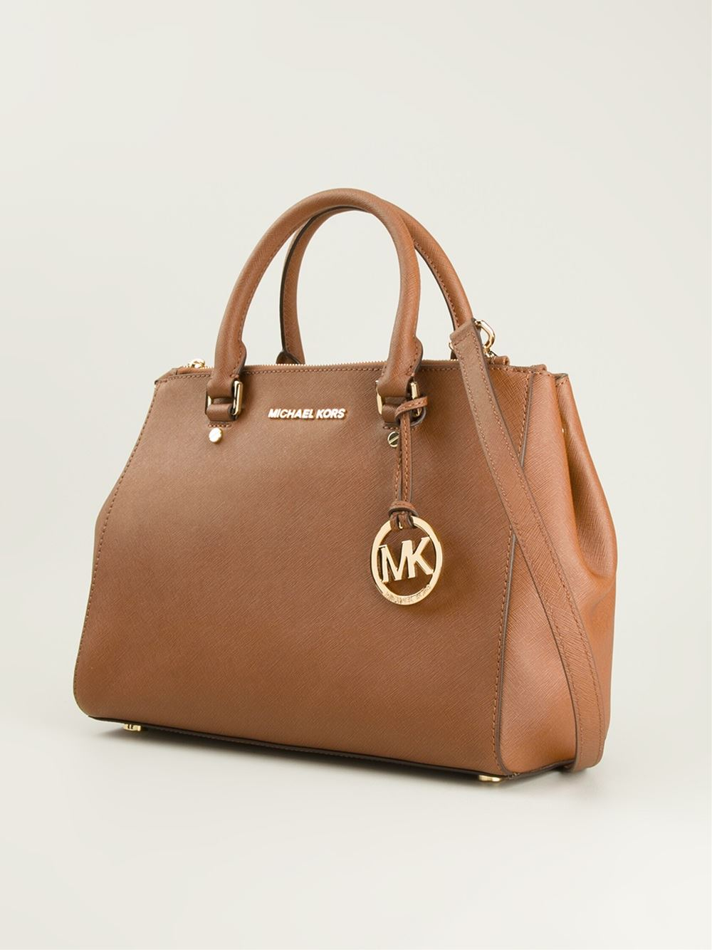 Lyst Michael Kors Jet Set Travel Dressy Tote In Brown Gallery
