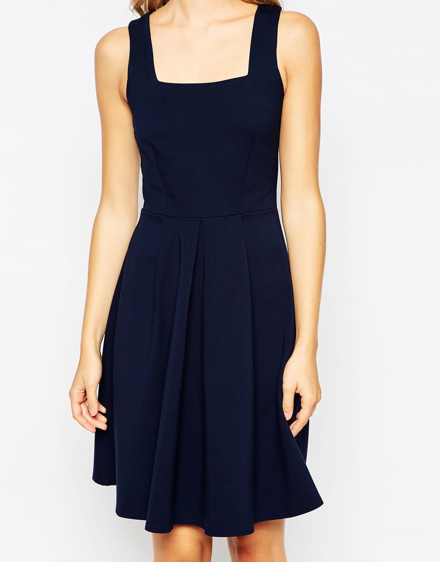 box neckline dress