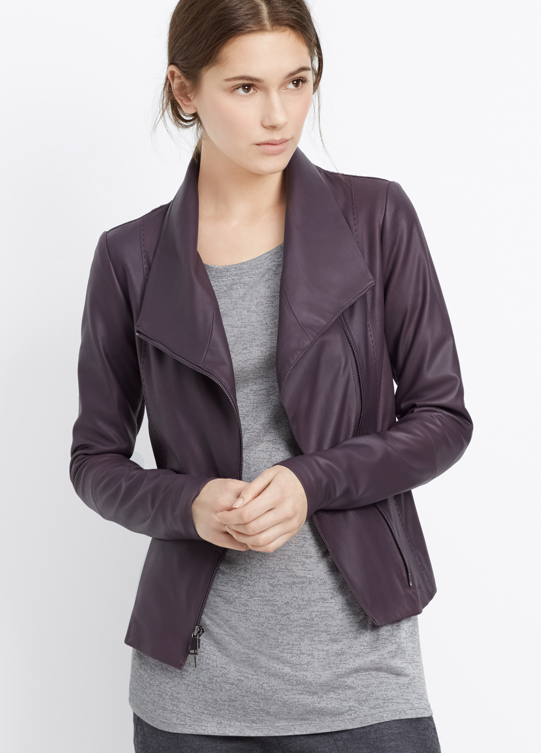 Women S Brown Scuba Leather Jacket