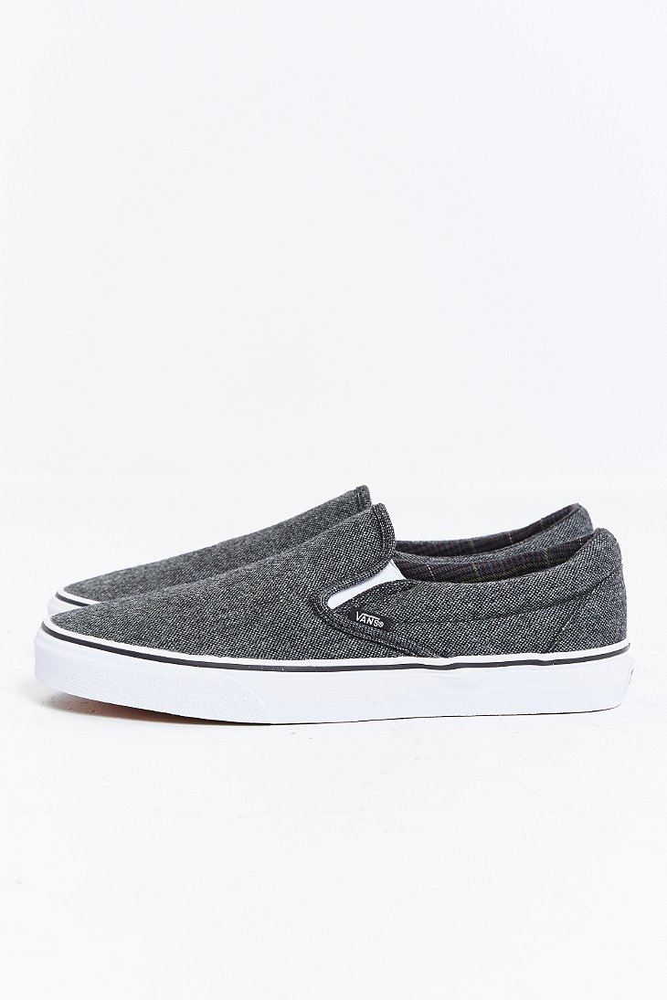 Vans Classic Tweed Slip-on Sneaker in Dark Grey (Gray) for Men | Lyst