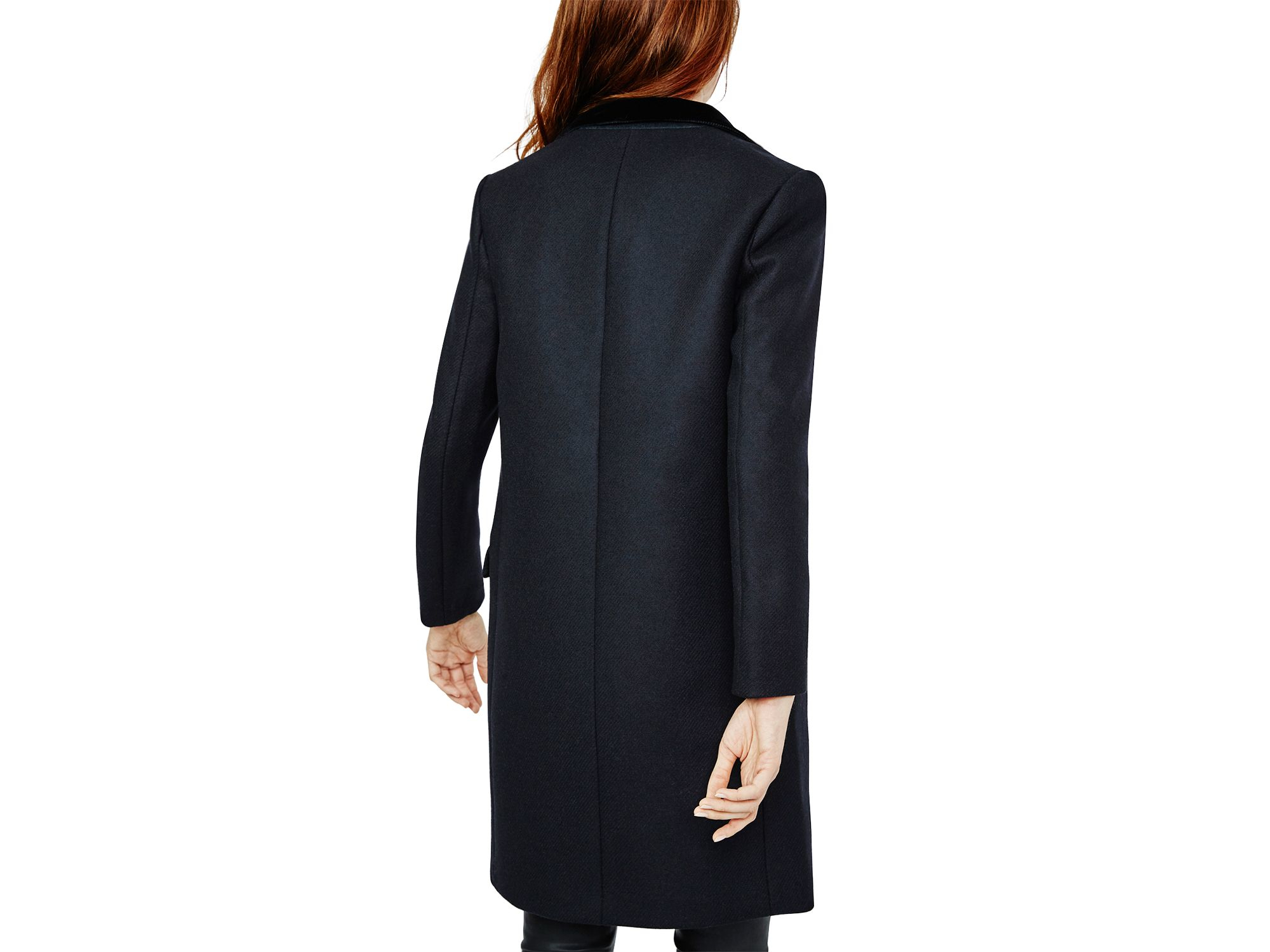 maje navy coat