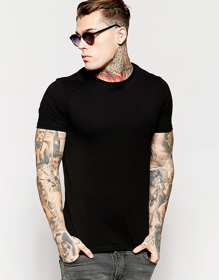 ASOS T-shirt With Good Vibes Back Print In Black for Men - Lyst
