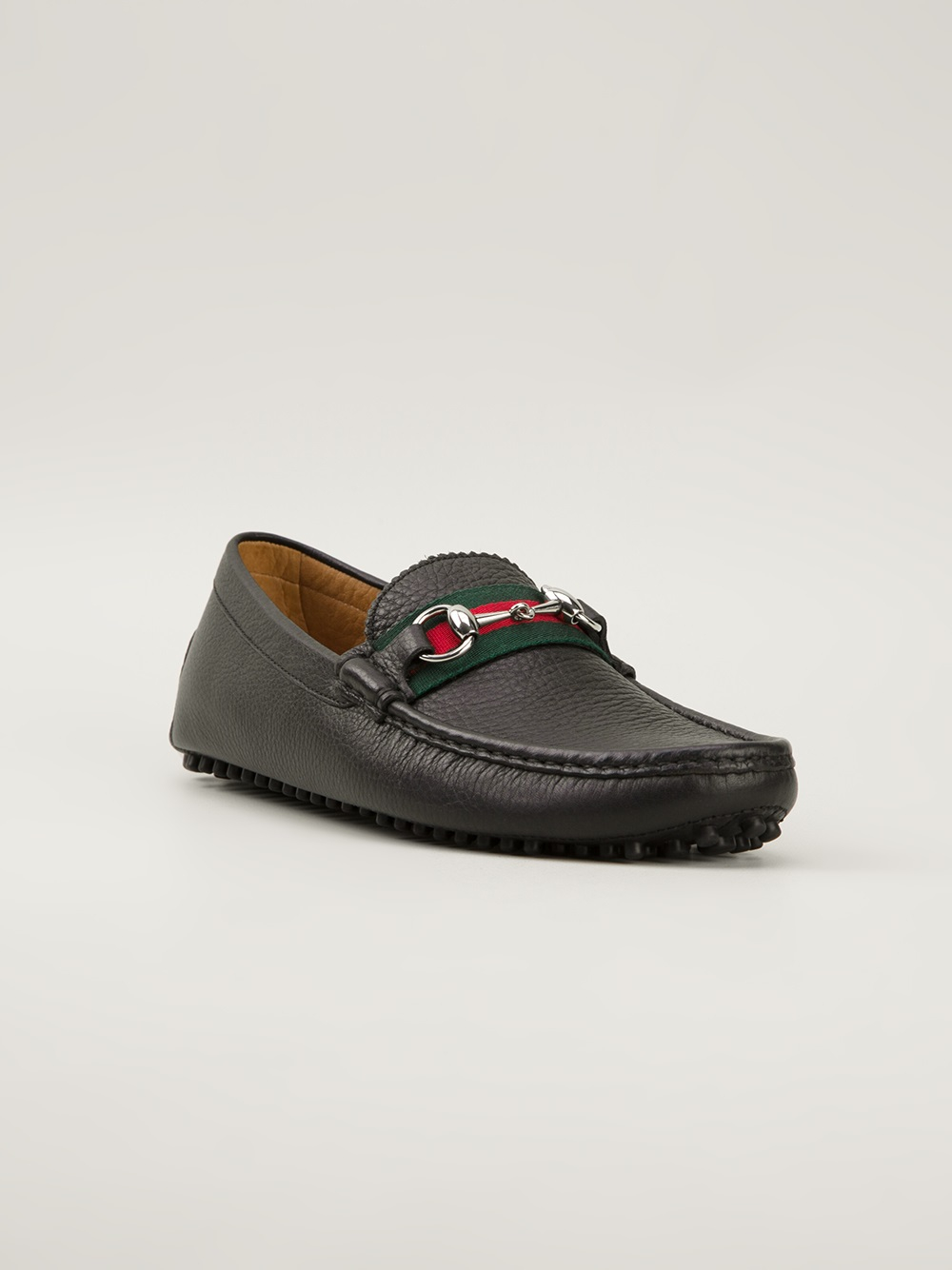 Gucci Leather Classic Driving Shoes in Black for Men - Lyst